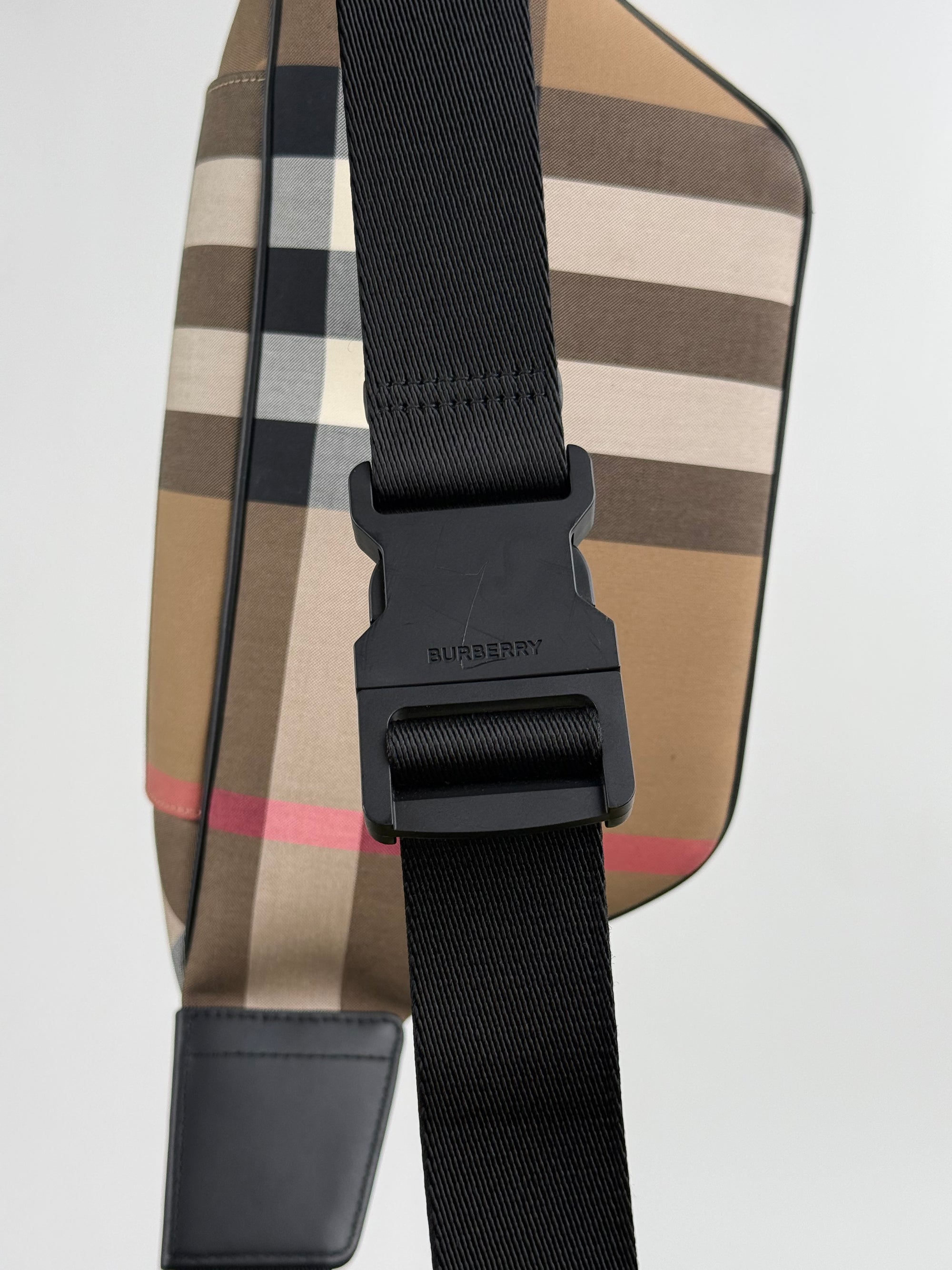 Marsupio Sonny Canvas Check Burberry Marrone
