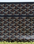 Pochette Goyard Jouvence MM in tela Goyardine Nera