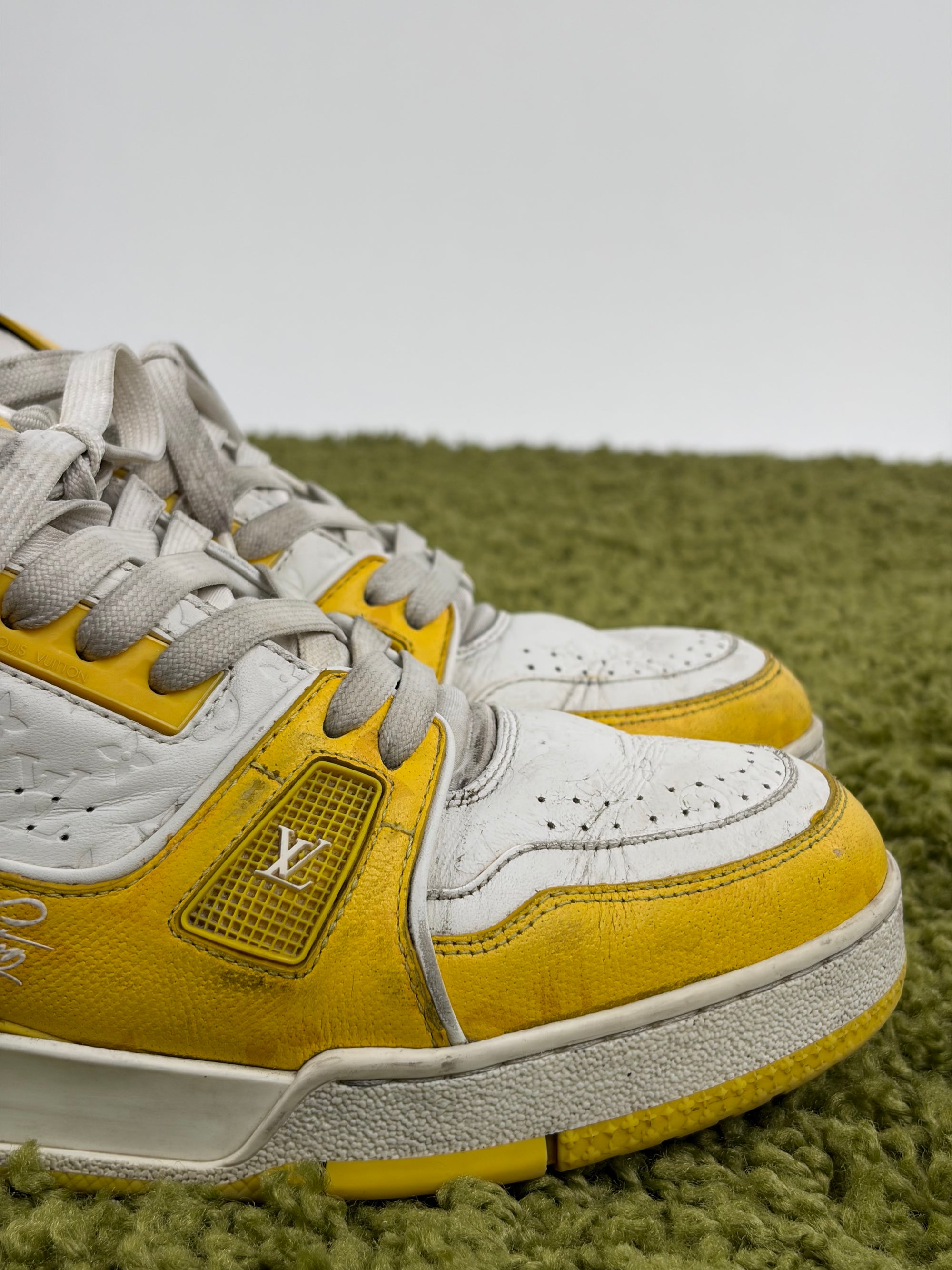 Louis vuitton trainer Size 6=40 calza 41 bianca e gialla