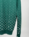Felpa Louis Vuitton Size XXL verde e bianca