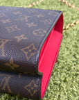 Borsa Louis Vuitton Victoire marrone rossa e oro