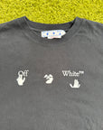 T-Shirt Peace WorldWide Off-White Nera L