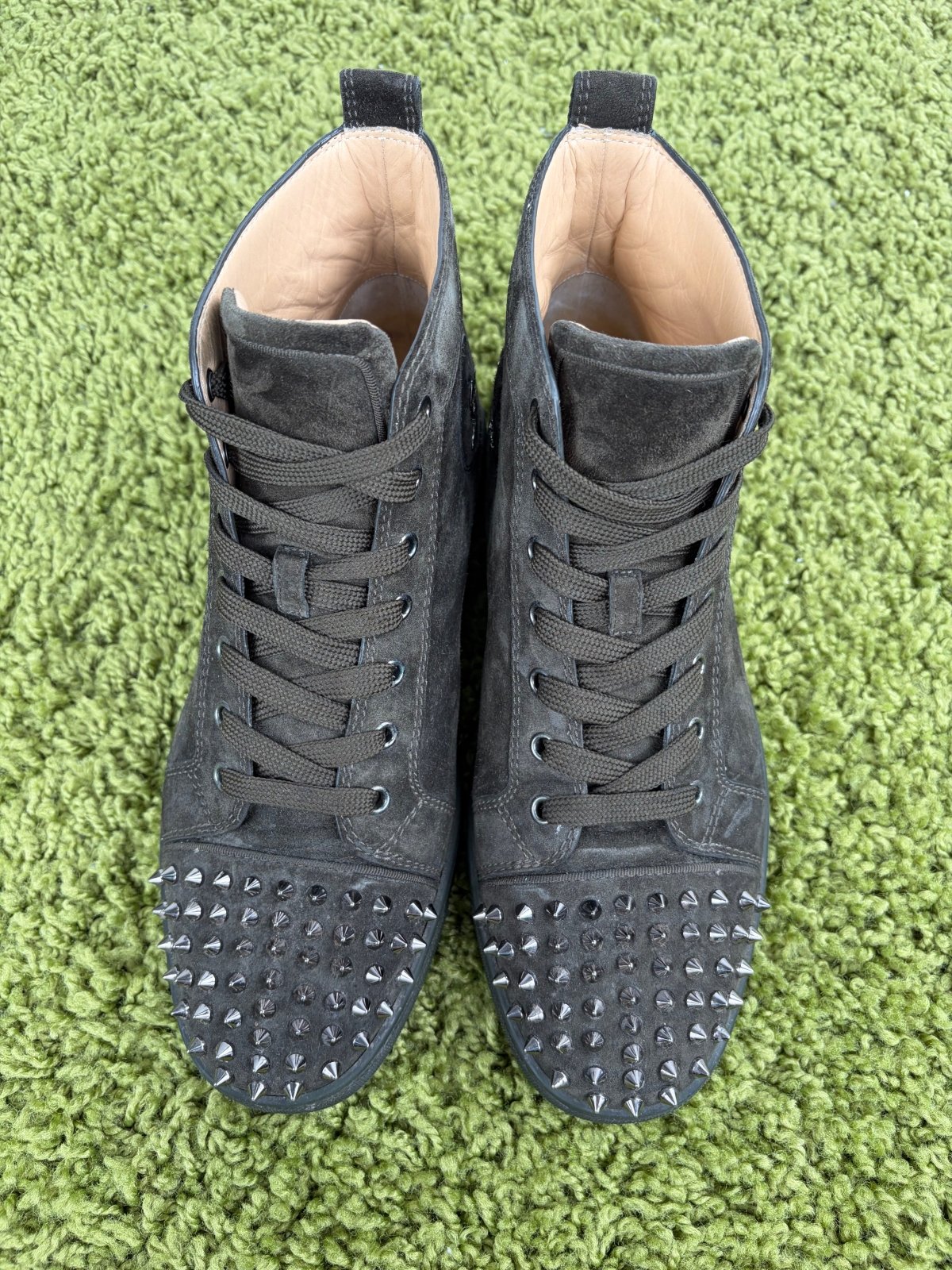 Christian Louboutin Spikes High Marrone 41.5 - Second Hand Di Fiore