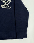 Maglione Louis Vuitton Size XXL blu e bianco
