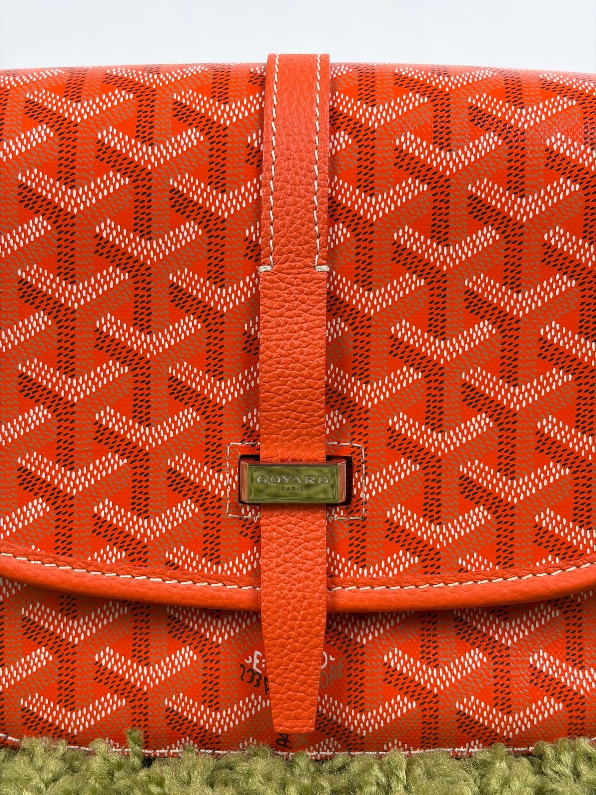 Borsa Goyard Belvedere PM in tela Goyardine Arancione - Second Hand Di Fiore