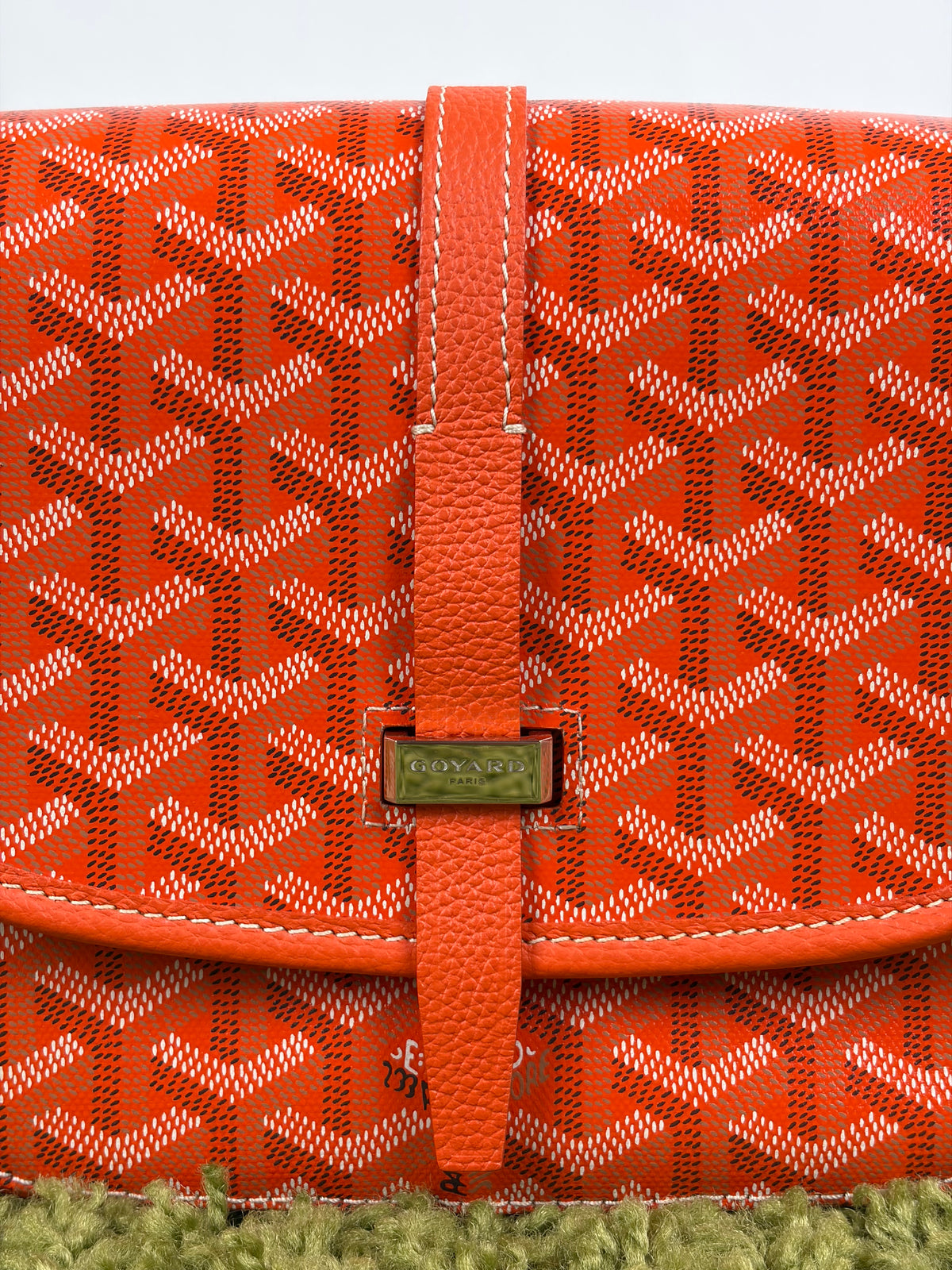 Borsa Goyard Belvedere PM in tela Goyardine Arancione