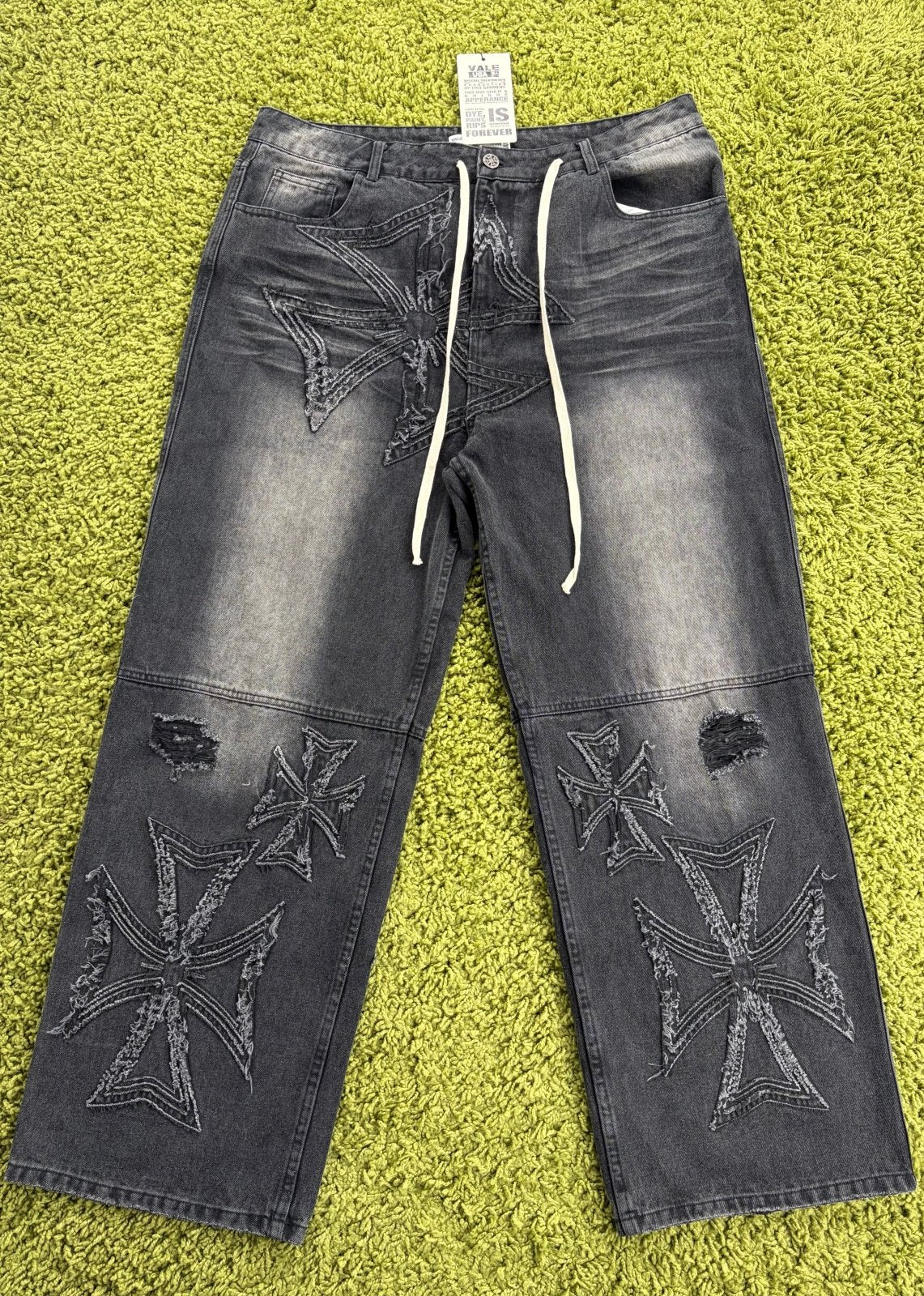 Jeans Valley Dreams Motocroxxx Nero 34 - Second Hand Di Fiore