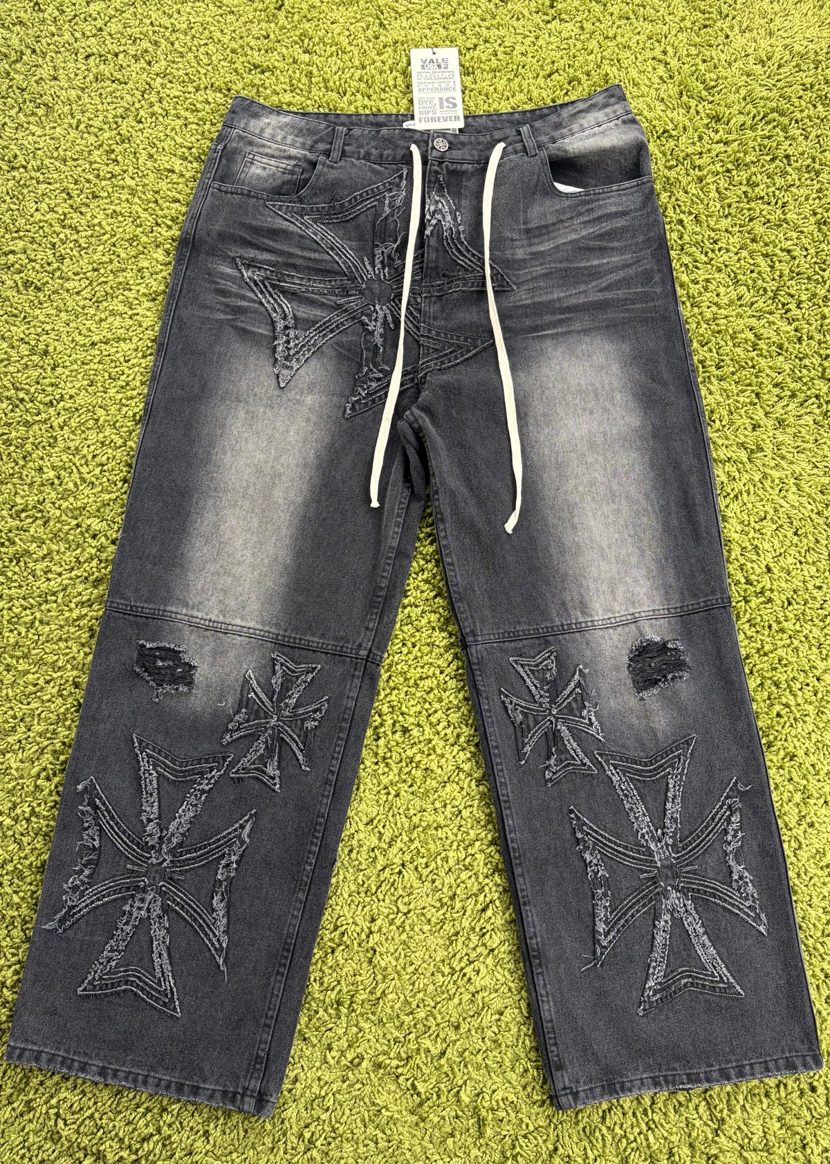 Jeans Valley Dreams Motocroxxx Nero 34