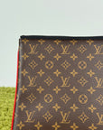Pochette A4 multi tasca Louis Vuitton Marrone Multicolor