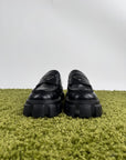 Mocassino Prada in pelle nera 9=43