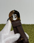 Cintura Gucci in pelle marrone