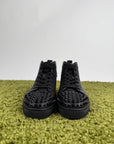 Christian Louboutin Pelle nera spike sneaker 43