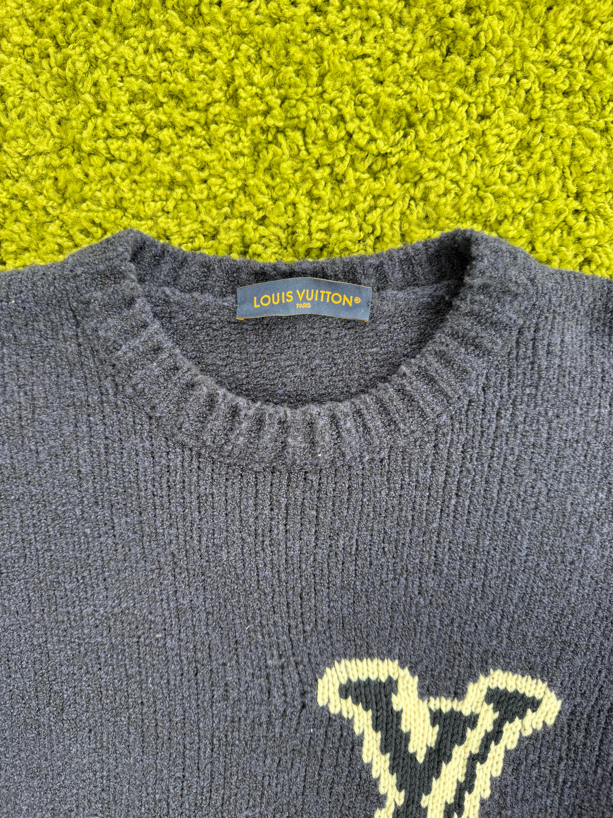 Maglione Louis Vuitton Blu Navy XXL