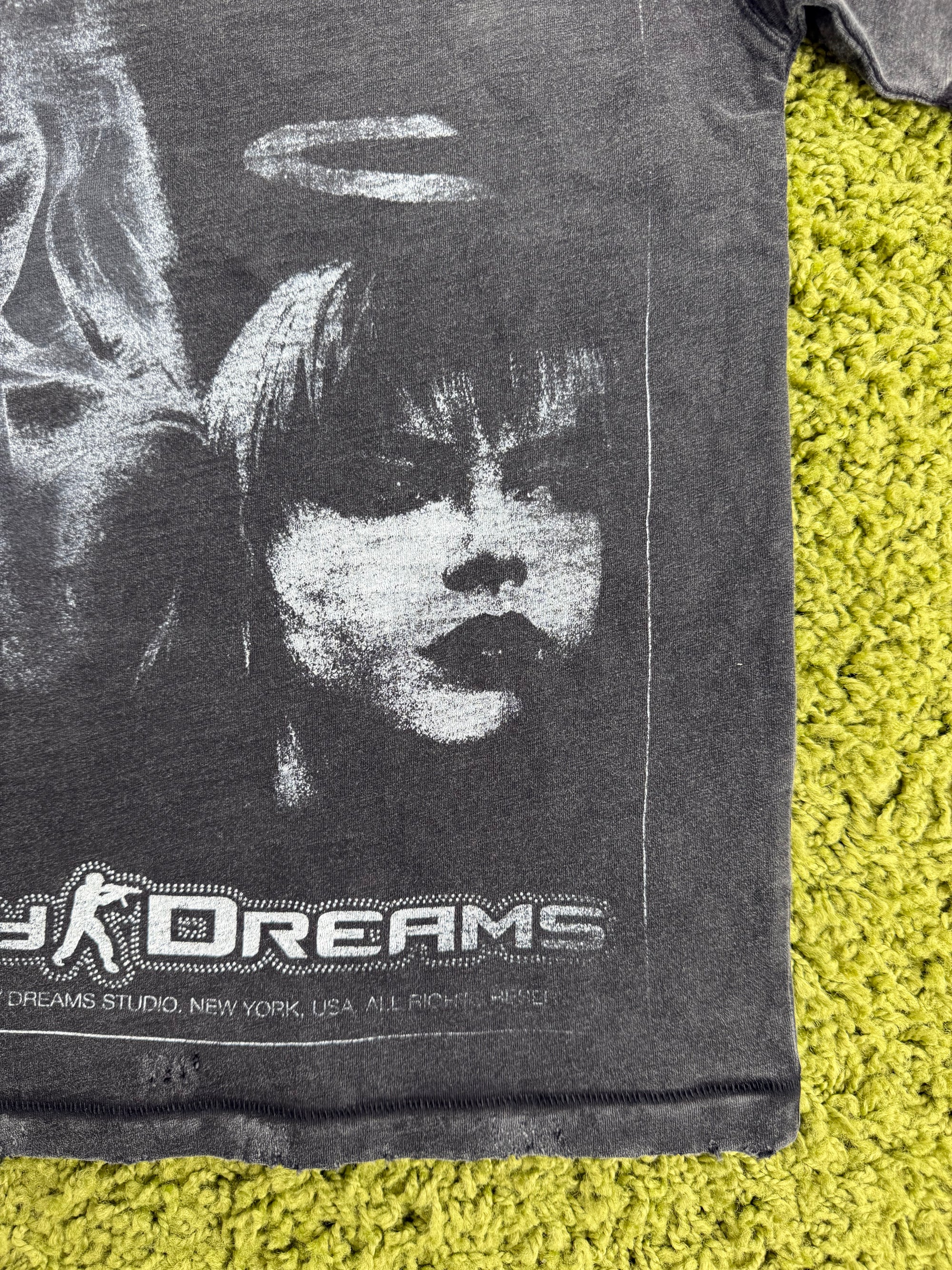 T-Shirt Distressed Valley Dreams Nera XXL