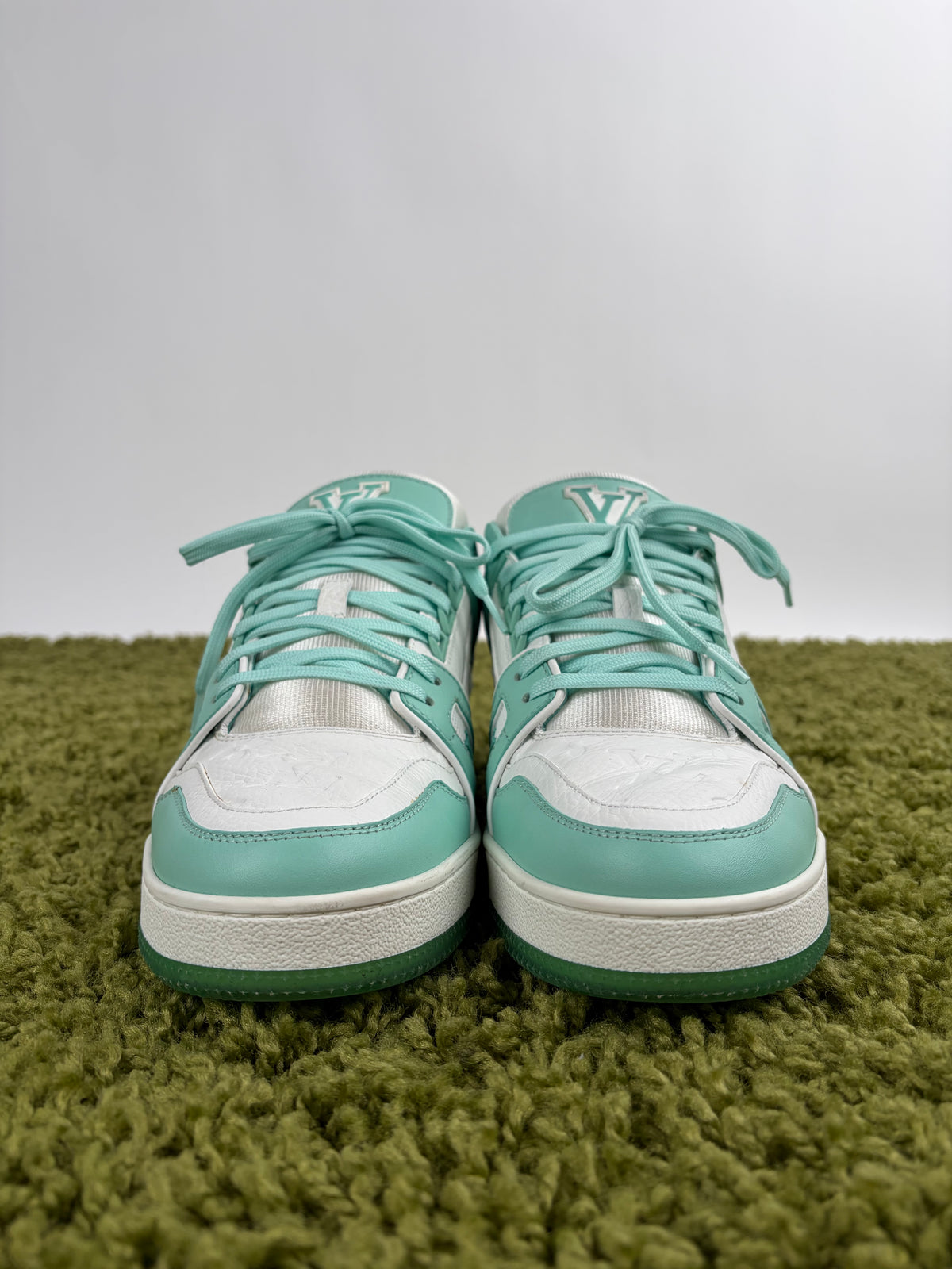 Louis Vuitton Trainer Verde Acqua 7.5