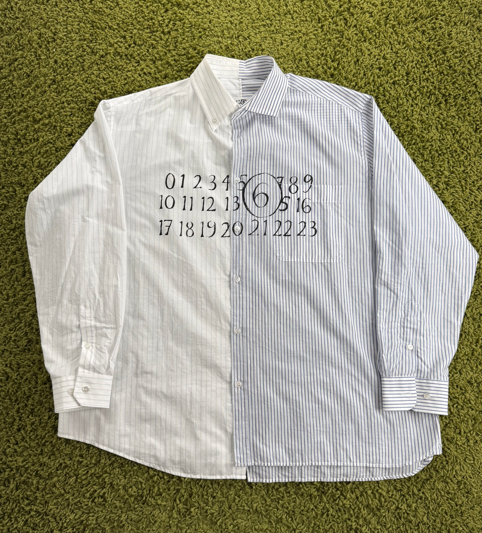 Camicia Numeric Asimmetrica Maison Margiela Multicolor 50