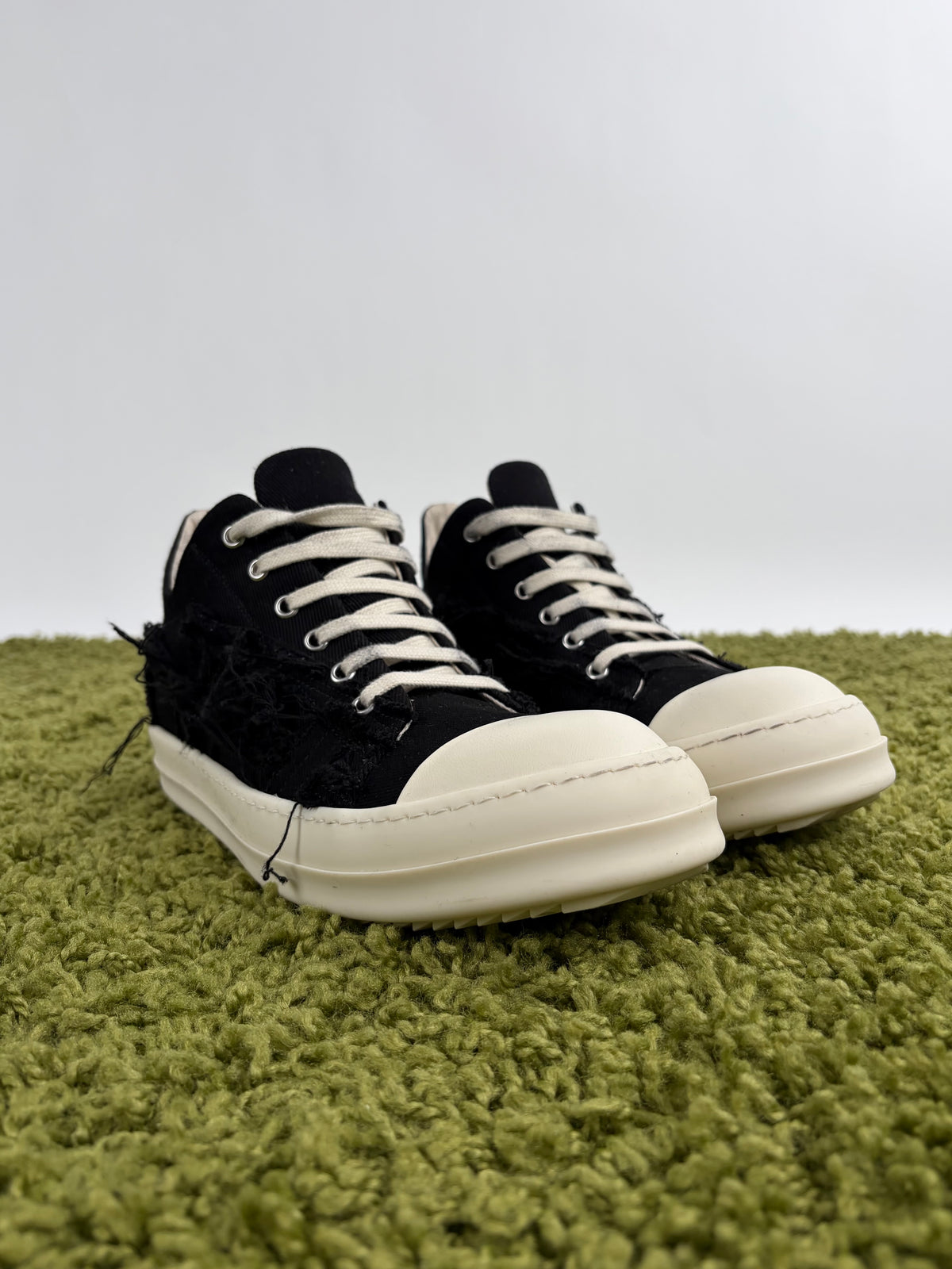 Rick Owens Ramones Low Distressed Nera 42.5
