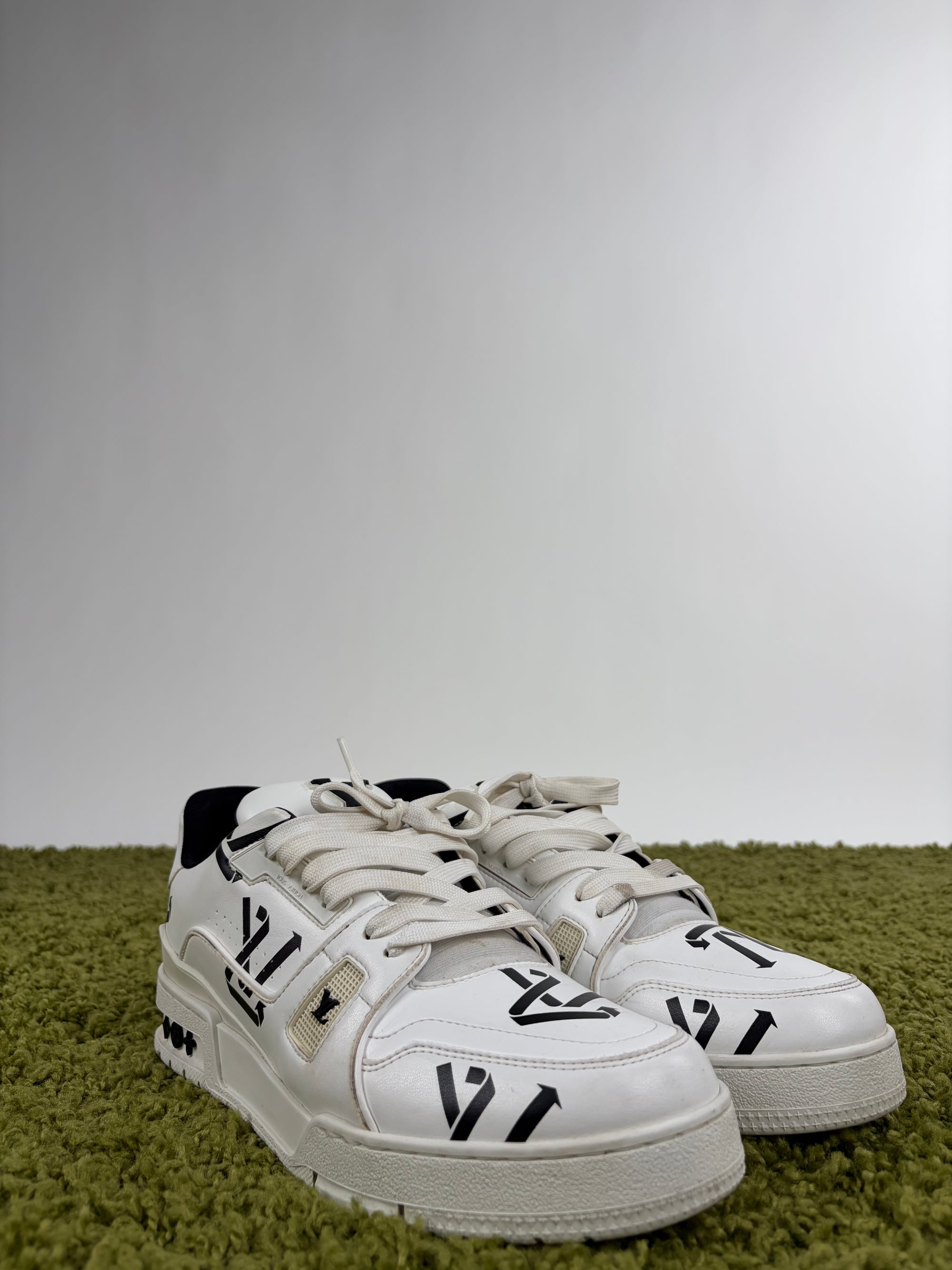 Louis vuitton trainer Size 8=42 calza 43 bianca e nera