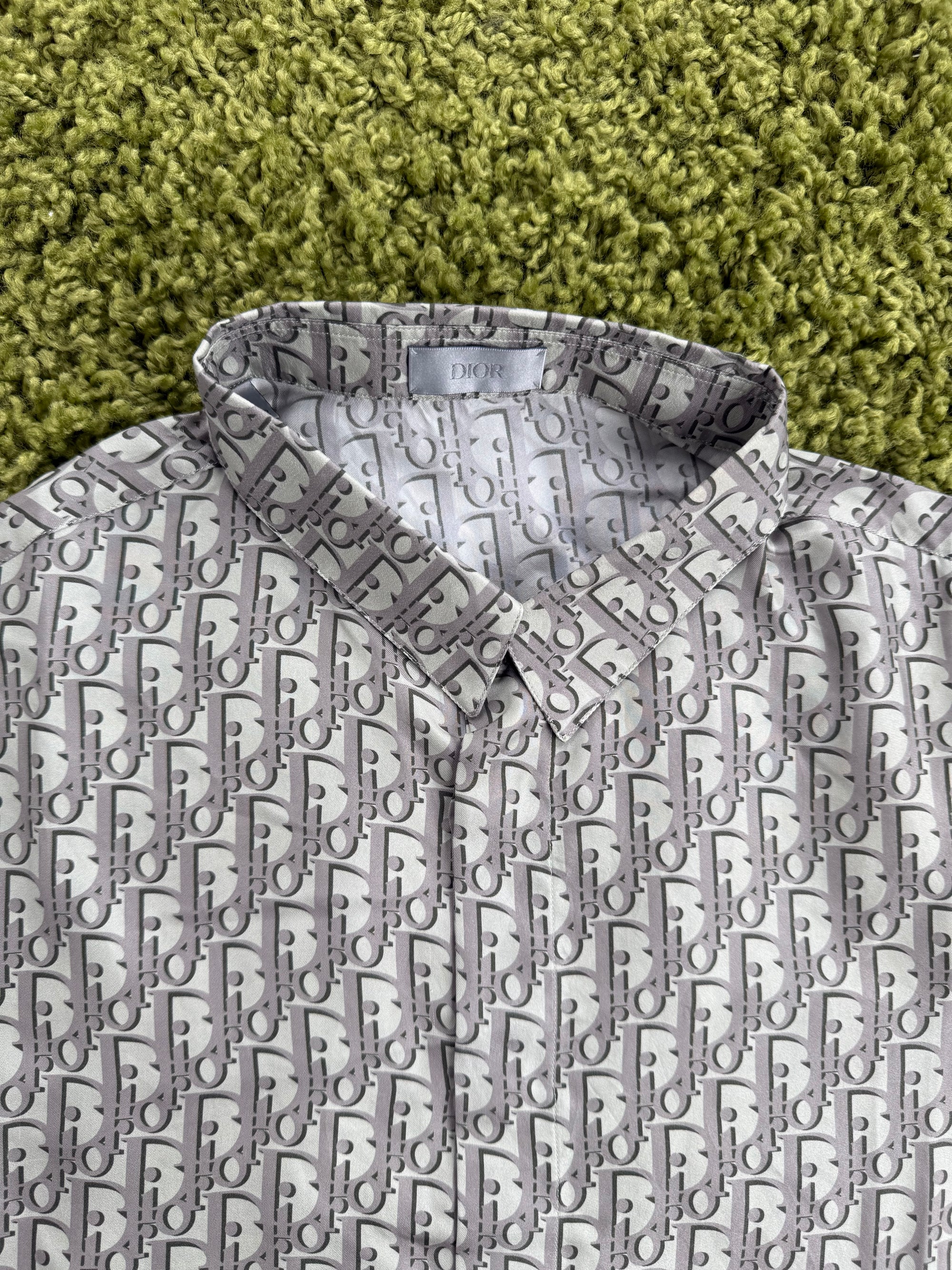 Camicia Pixel Christian Dior Grigia 42