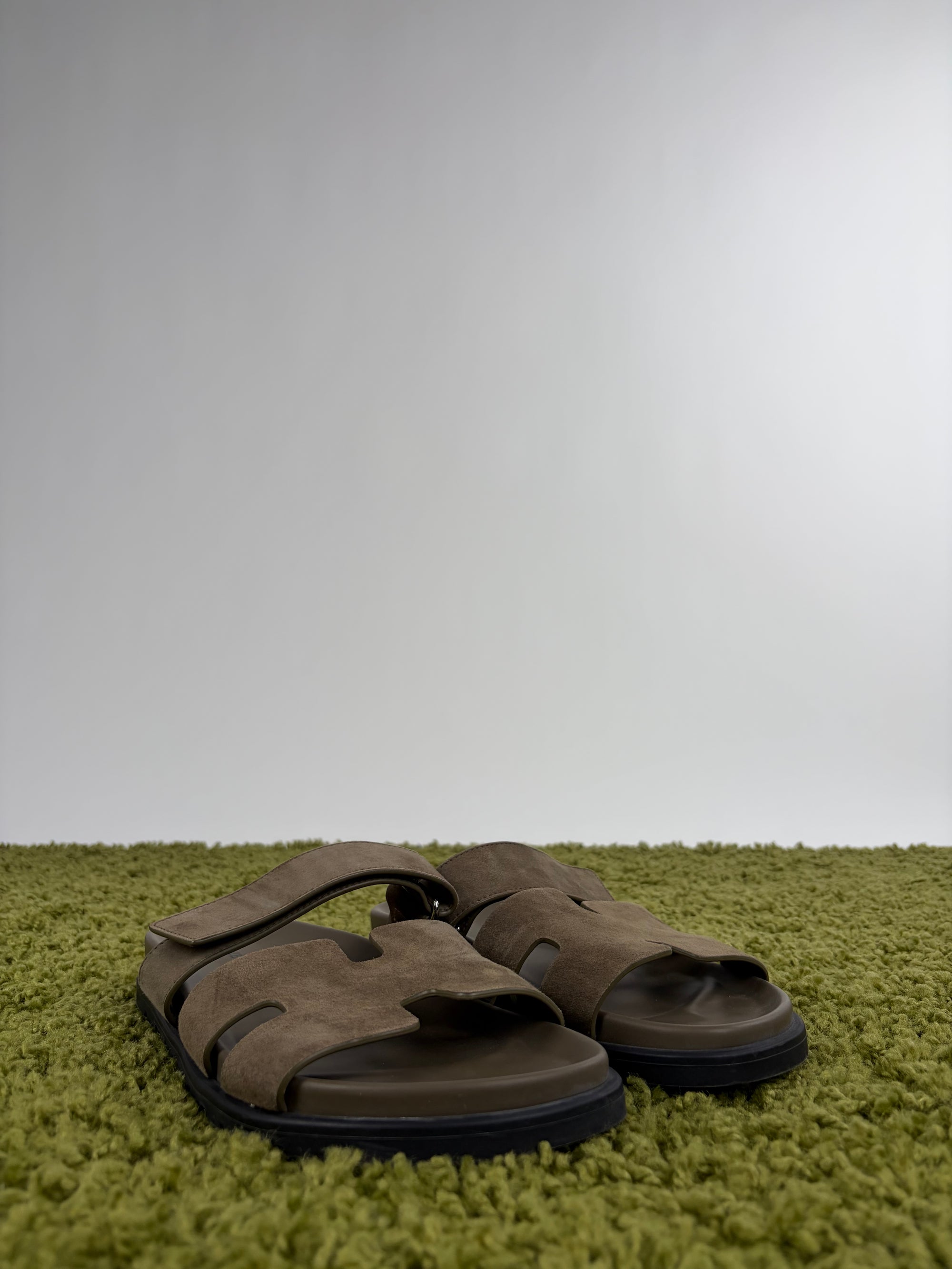 Sandali Hermes Chypre Size 41 verde scuro