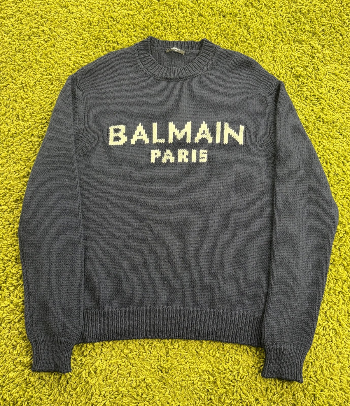 Maglione Balmain Blu Navy M - Second Hand Di Fiore