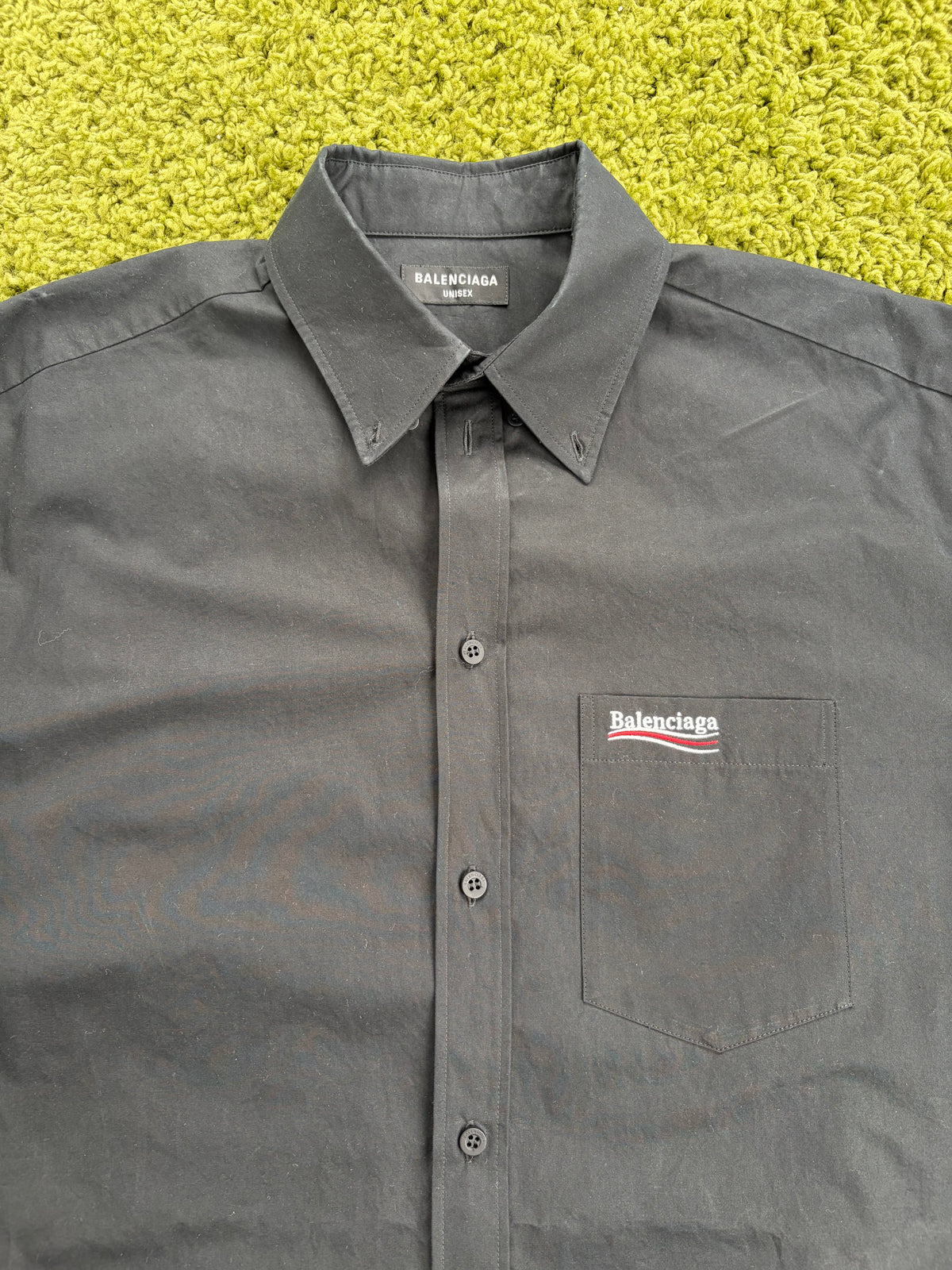 Camicia Balenciaga doppio strato Nera 37