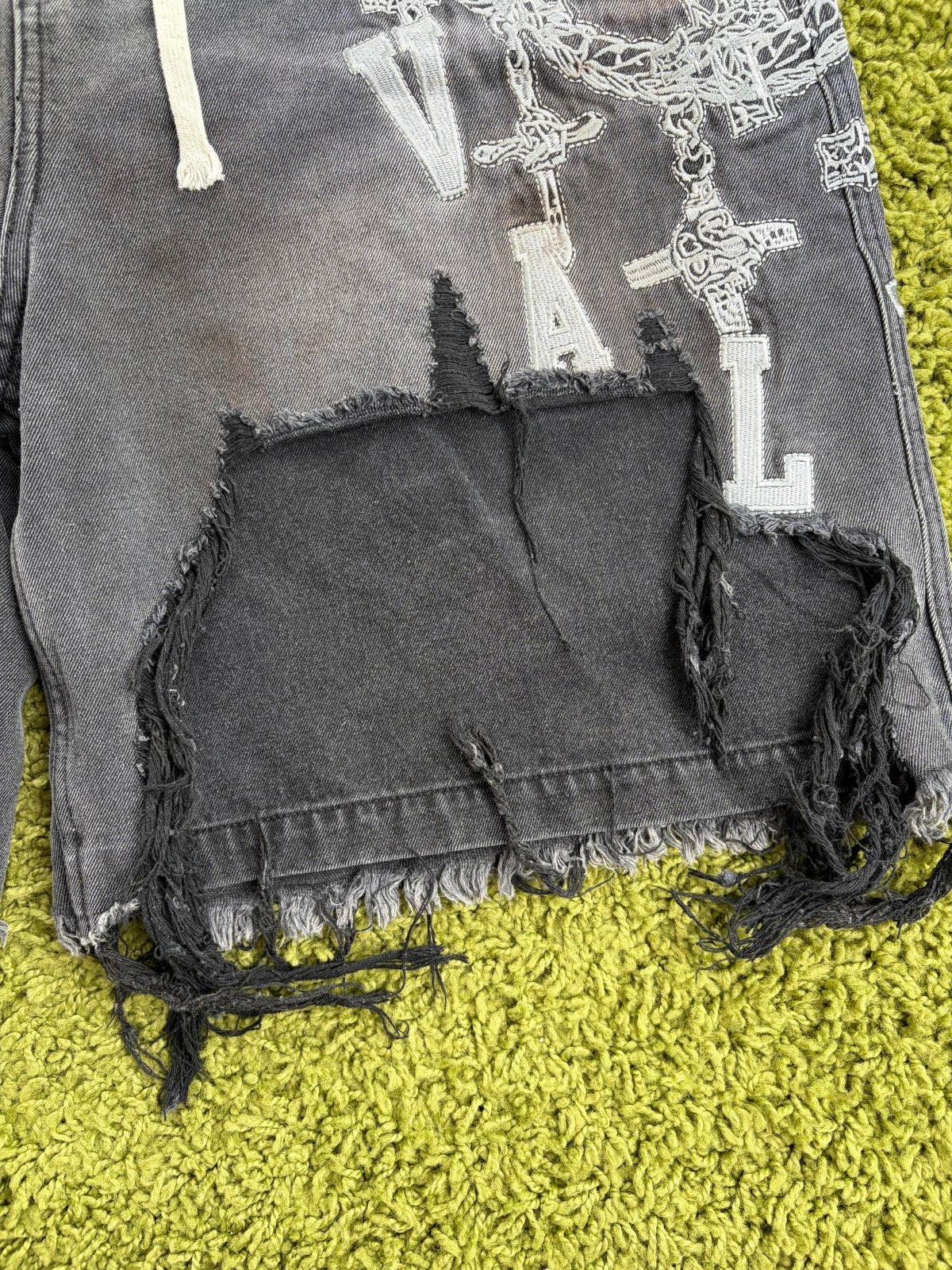 Pantaloncini Valley Dreams In Denim Grigio 36 - Second Hand Di Fiore