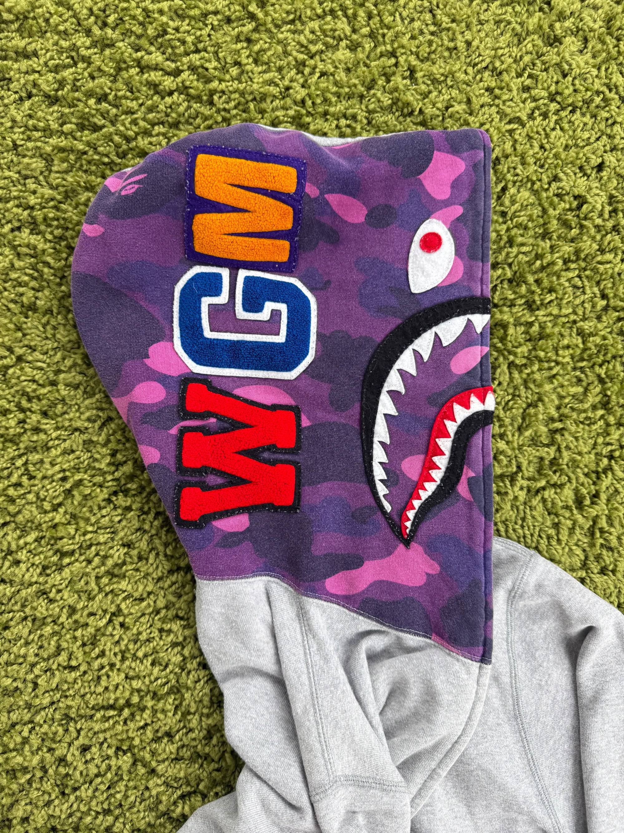 Felpa Shark  Bape Grigia M