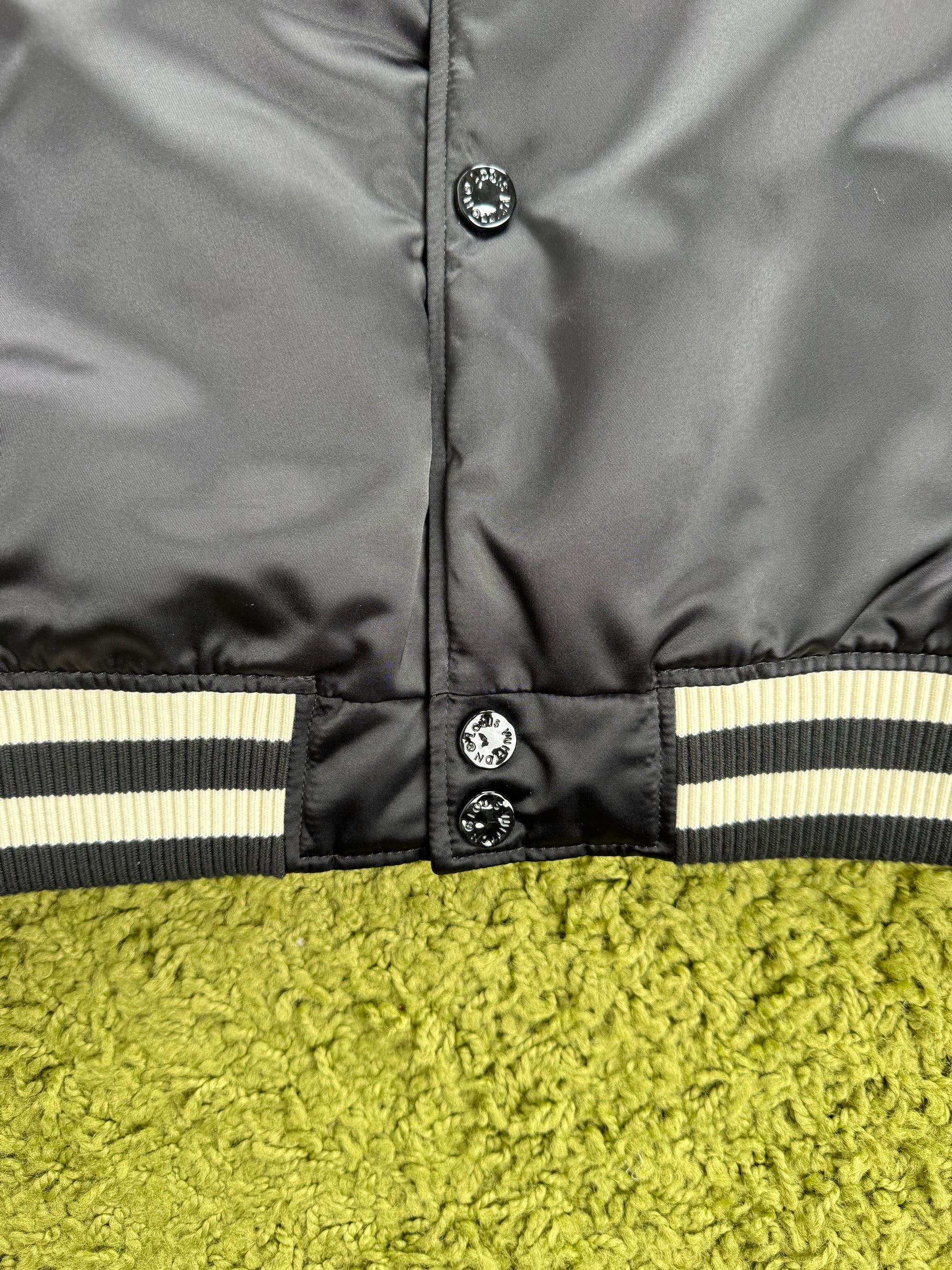 Giacca Louis Vuitton Lv Lovers con dettagli ricamati in cristalli su petto e manica Nero XXXL