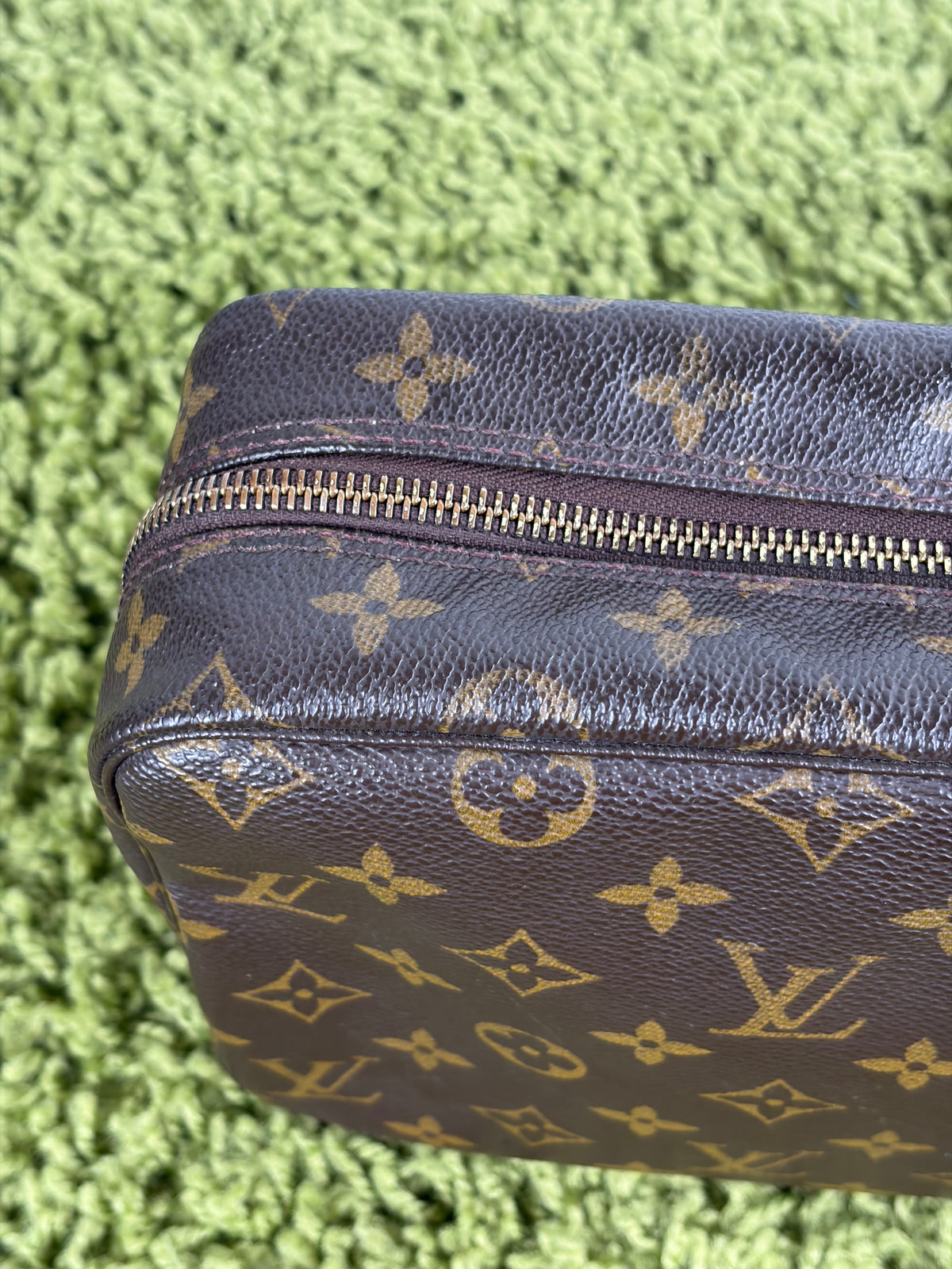Beauty Case Louis Vuitton Marrone