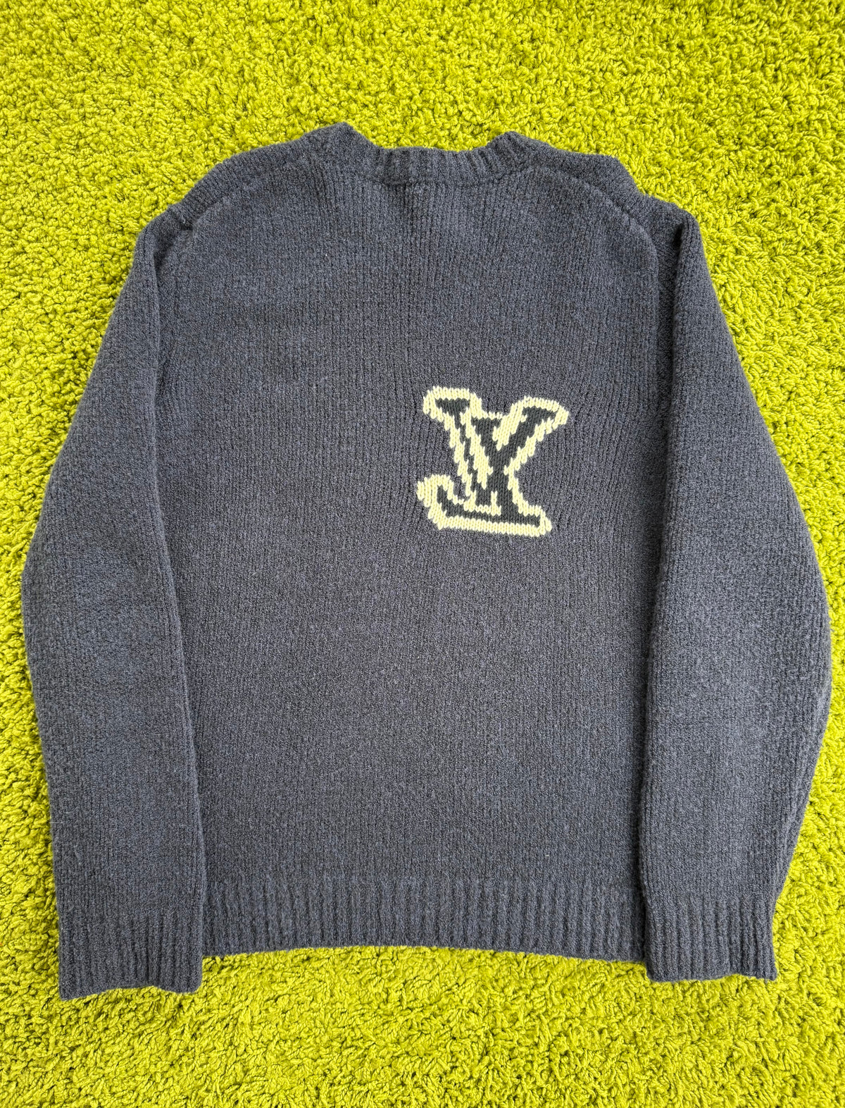 Maglione Louis Vuitton Blu Navy XXL