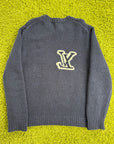 Maglione Louis Vuitton Blu Navy XXL