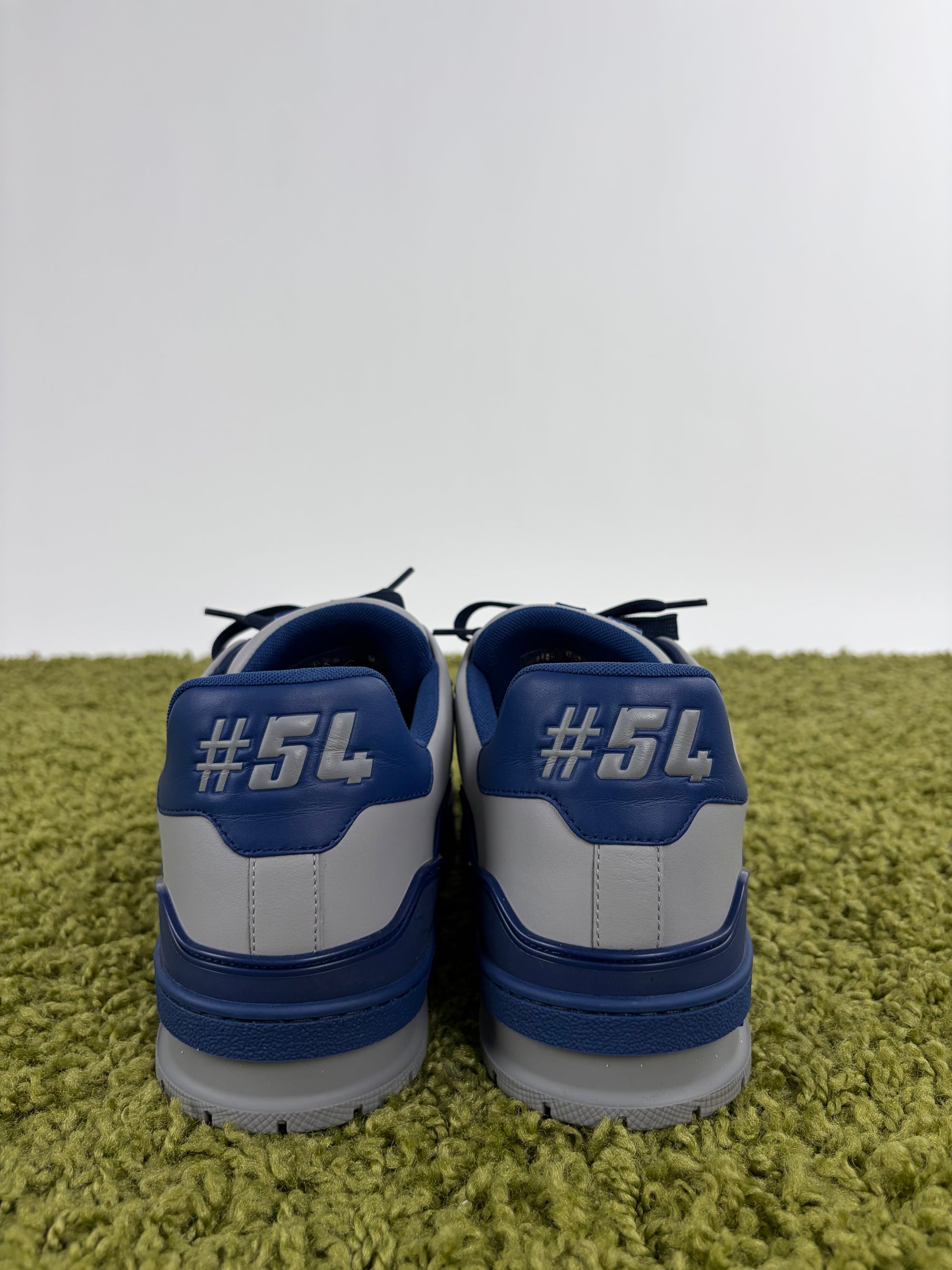 Louis Vuitton trainer Size 8=42 calza 43 blu e grigia