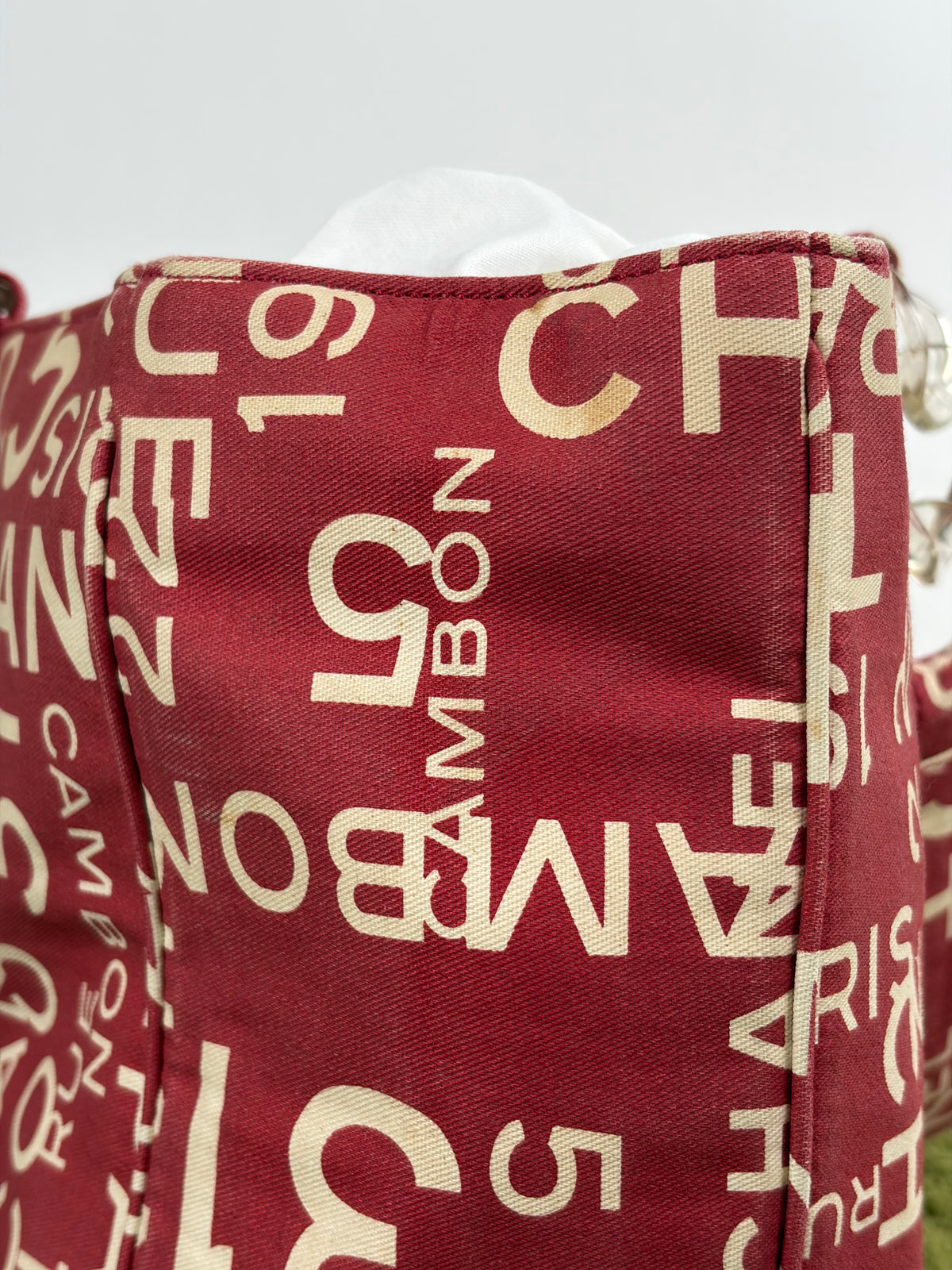 Borsa tote vintage Chanel 31 Rue cambon Rosso