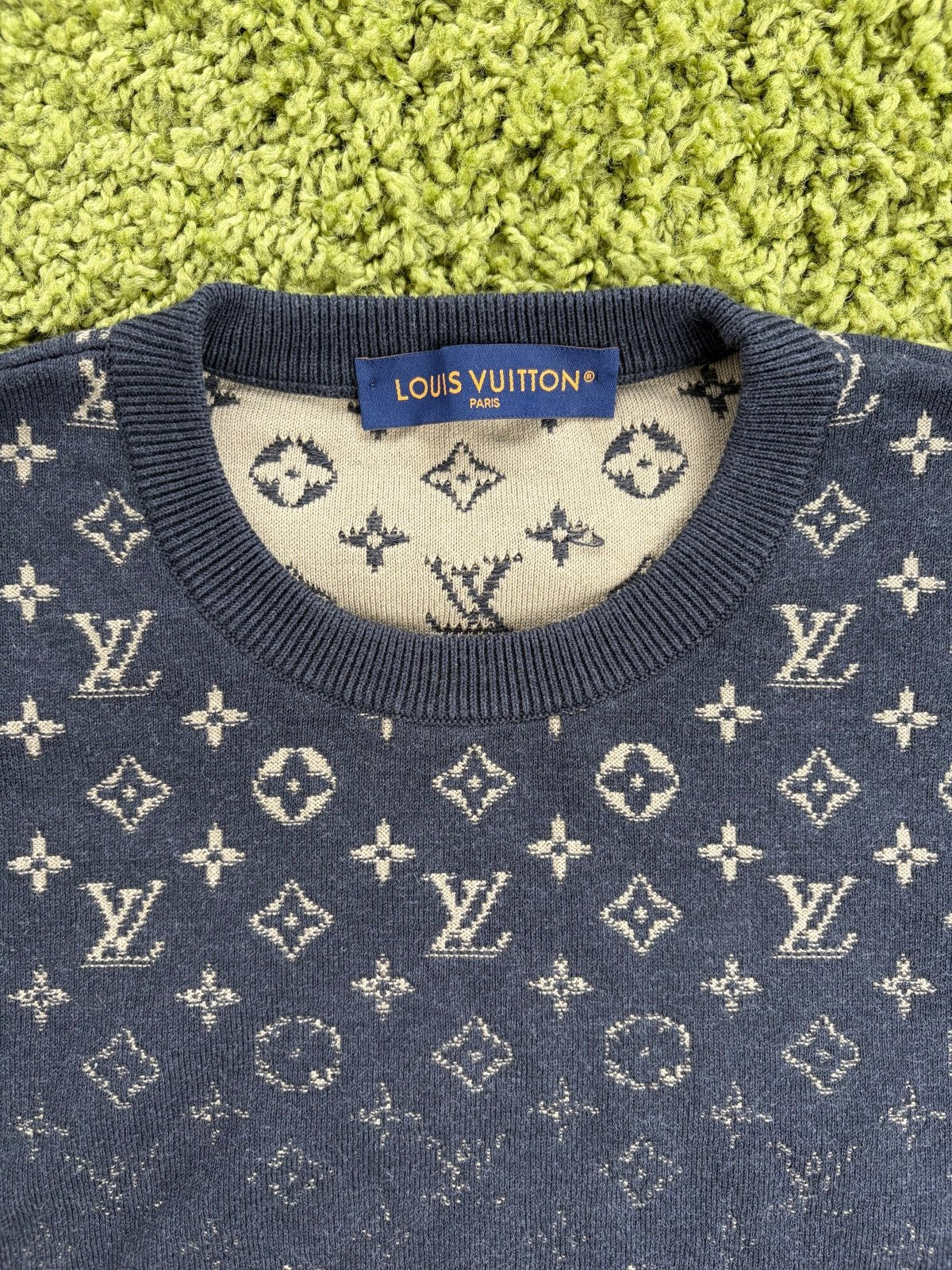 Maglione Louis Vuitton Monogram Gradient Nero S - Second Hand Di Fiore