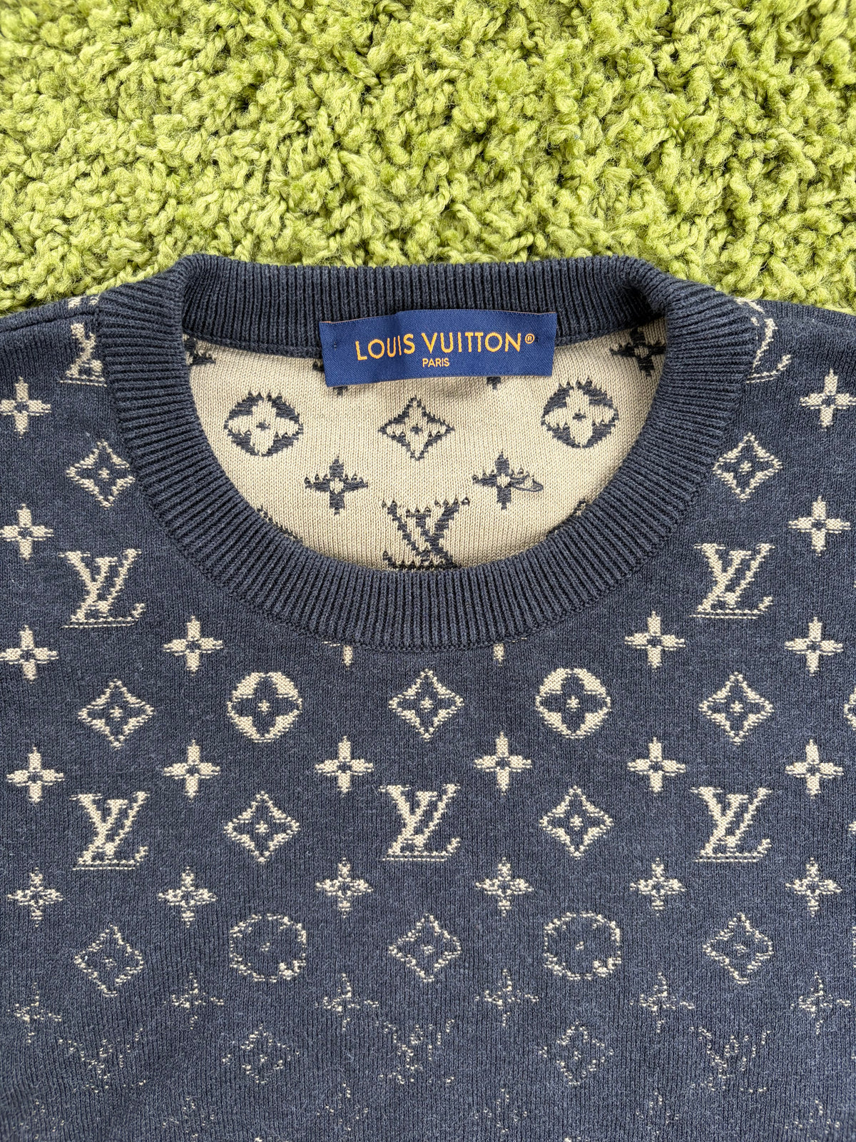 Maglione Louis Vuitton Monogram Gradient Nero S
