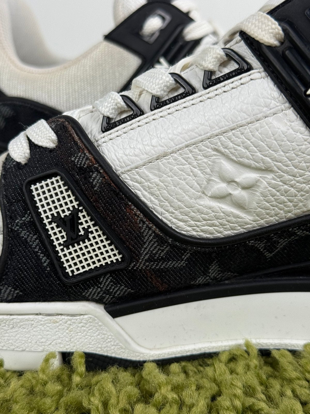 Louis Vuitton Trainer in denim Nera 7 - Second Hand Di Fiore