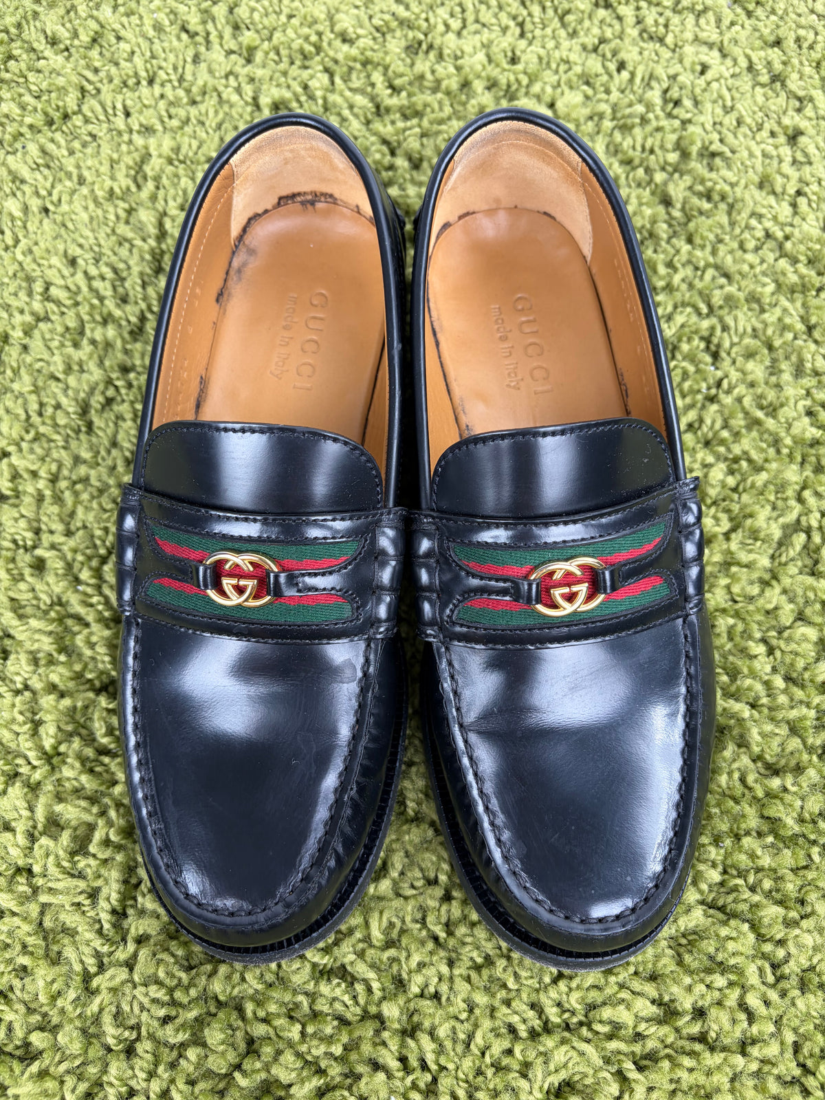 Mocassini Gucci Kaveh l Double G Neri 6 - Second Hand Di Fiore