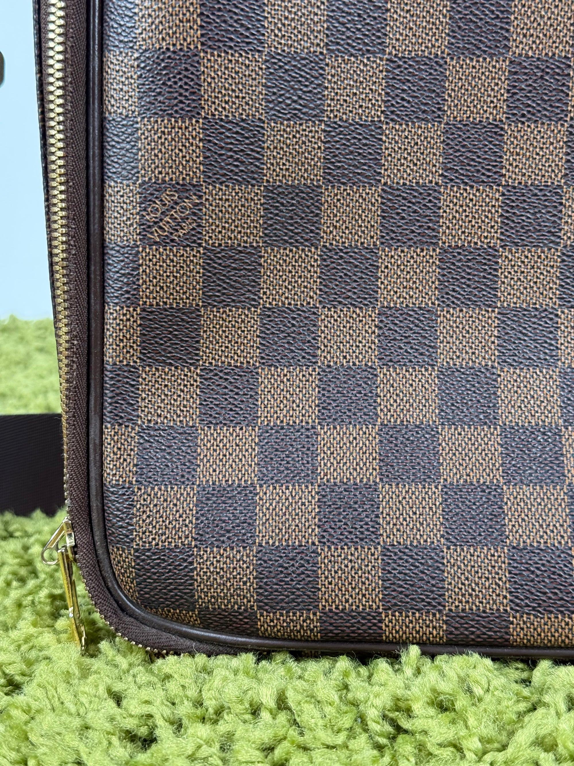 Borsa Sabana In tela Damier Ébène Louis Vuitton Marrone