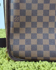 Borsa Sabana In tela Damier Ébène Louis Vuitton Marrone