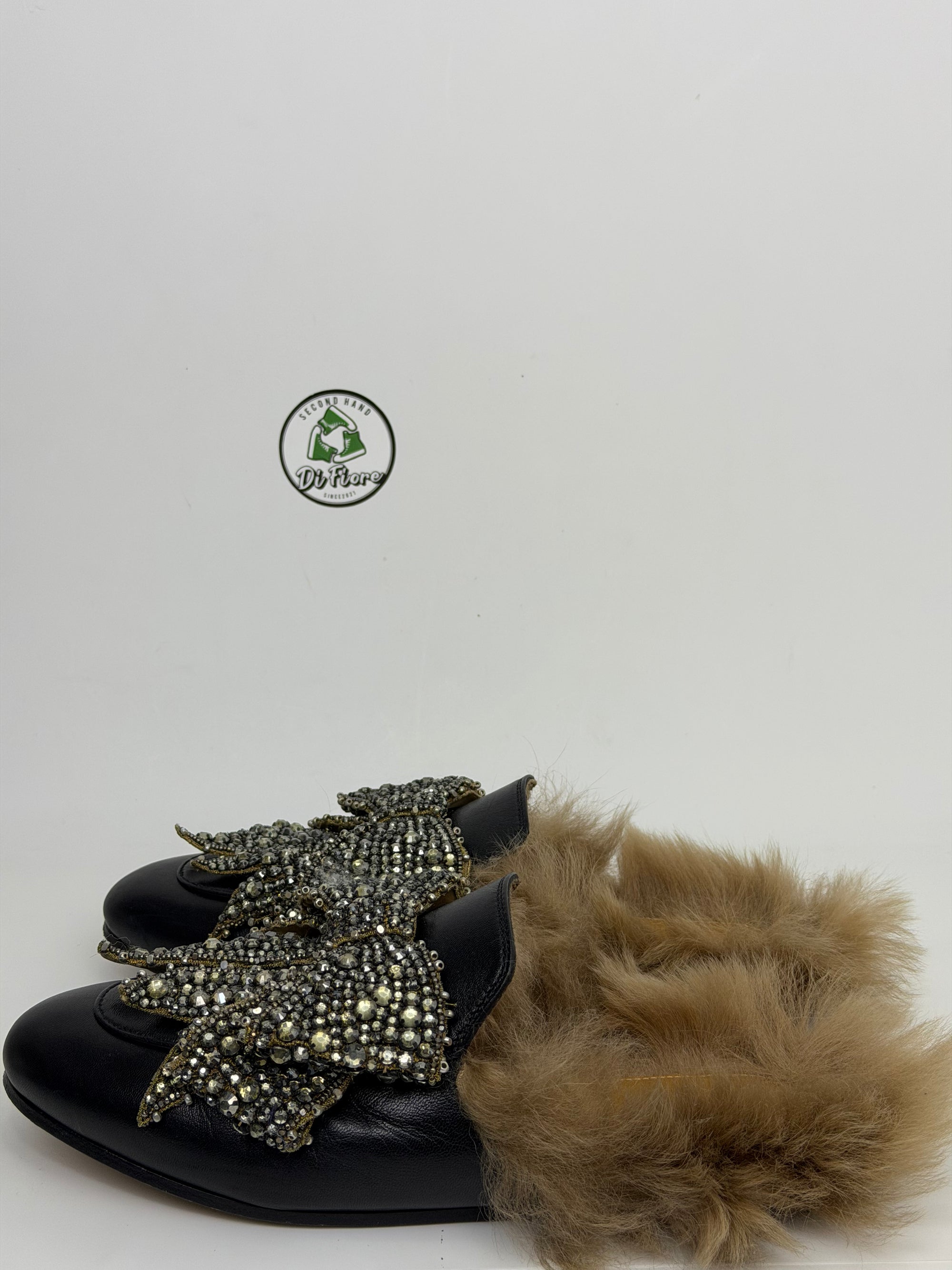 Mocassino femminile Size 36.5 nero e marrone