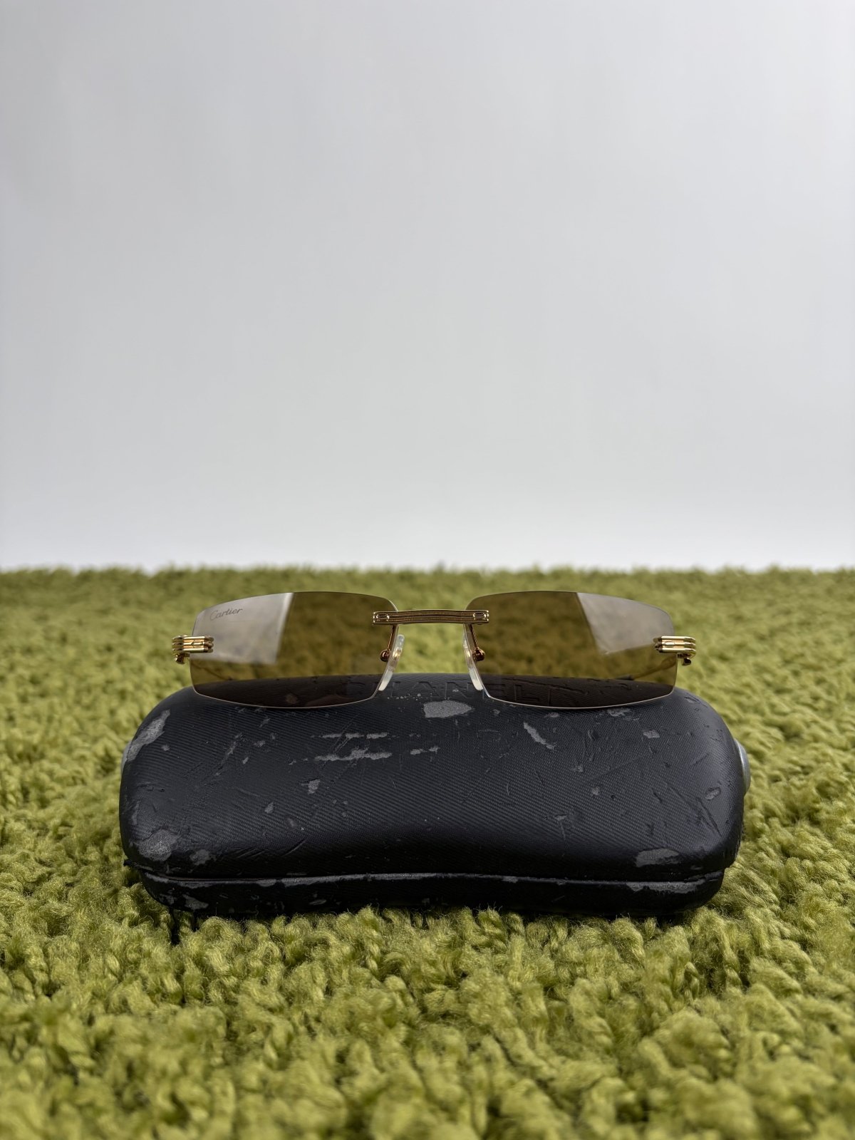 Occhiali da sole Rimless Cartier CT0271S oro - Second Hand Di Fiore