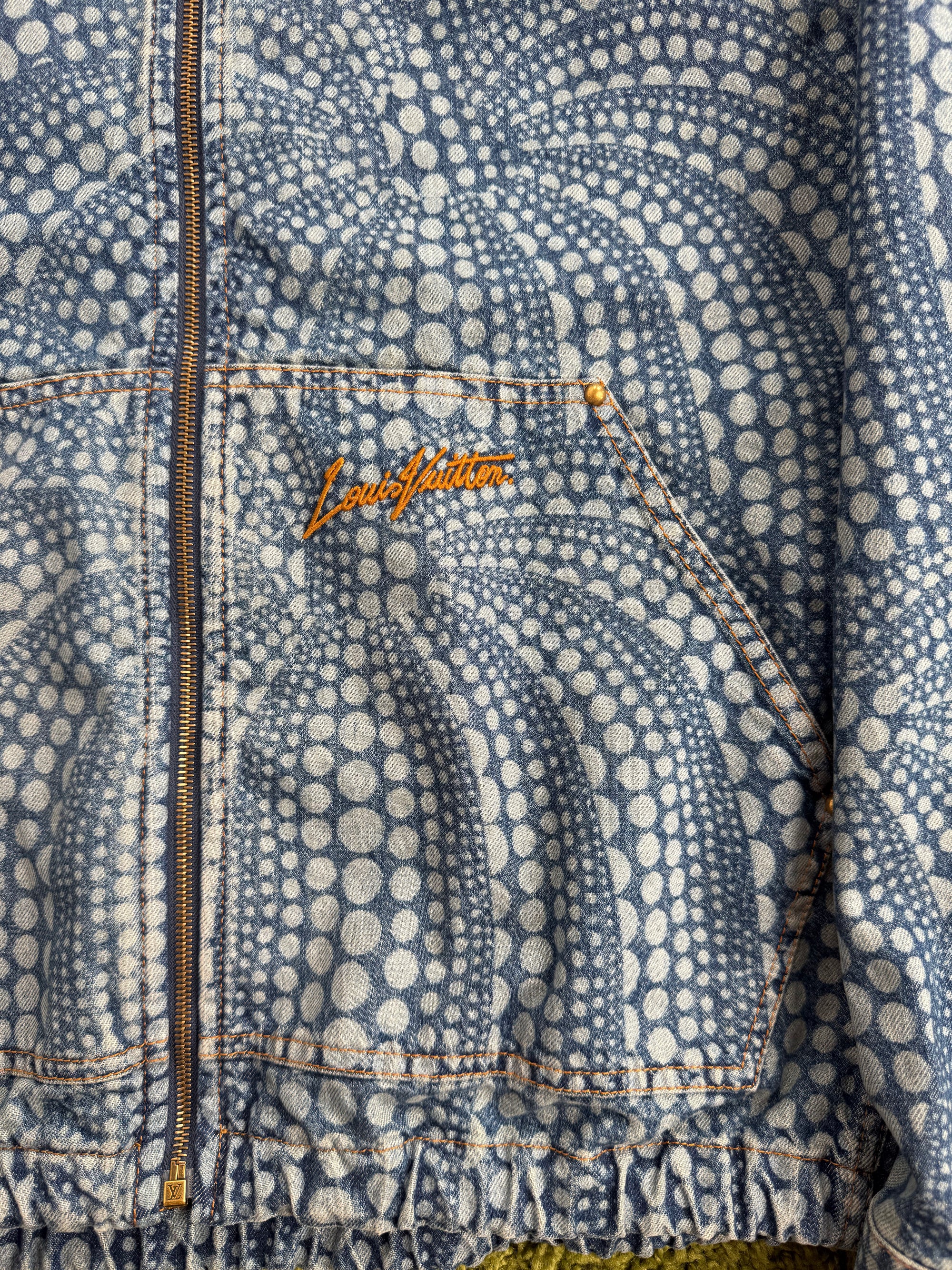 Giacca Louis Vuitton X Yayoi Kusama in denim 54