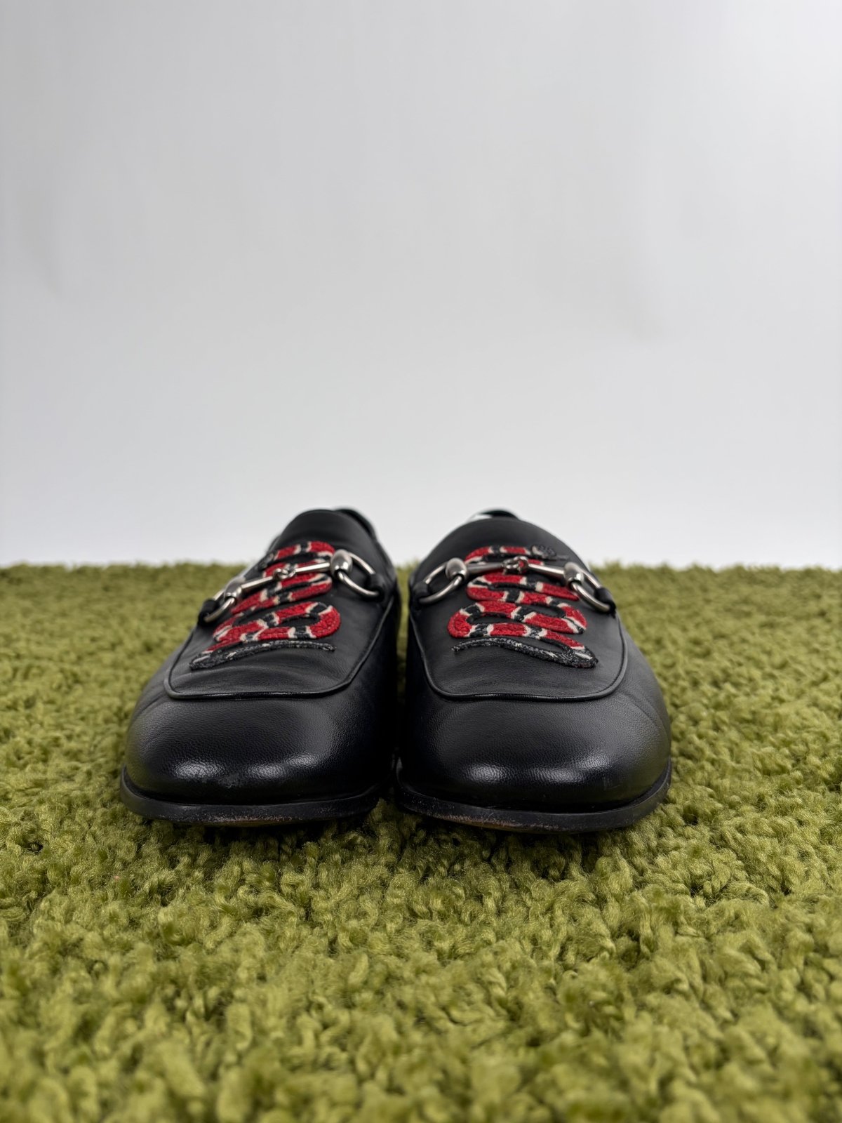 Mocassini Gucci Horsebit Kingsnake Nero 10.5 - Second Hand Di Fiore