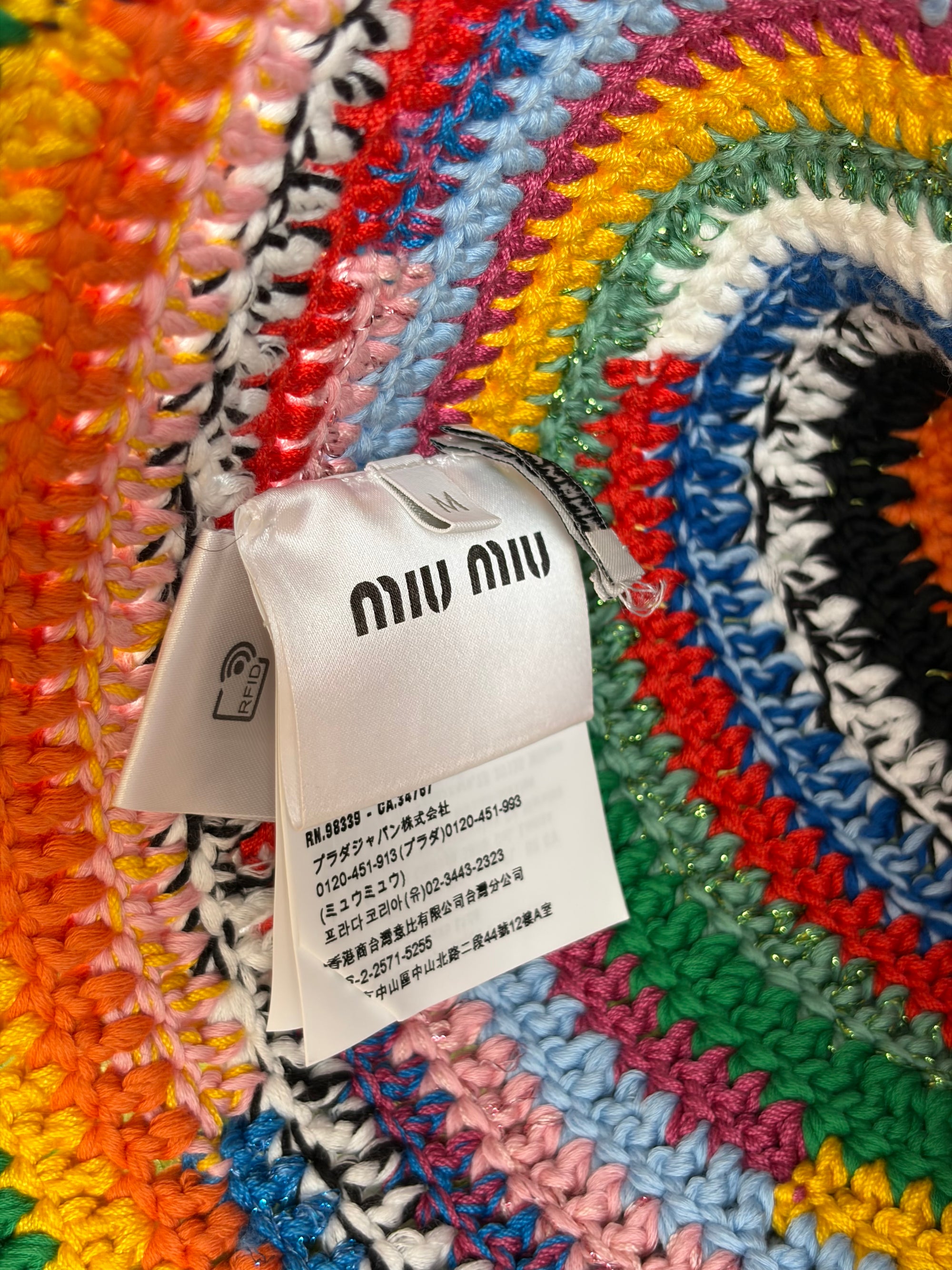 Cappello Miu Miu multicolore