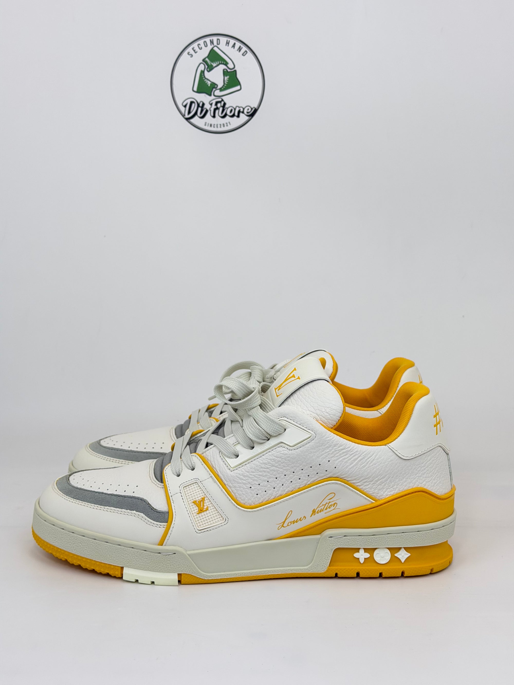 Louis Vuitton Trainer Size 8.5=42.5veste 43 bianca e gialla