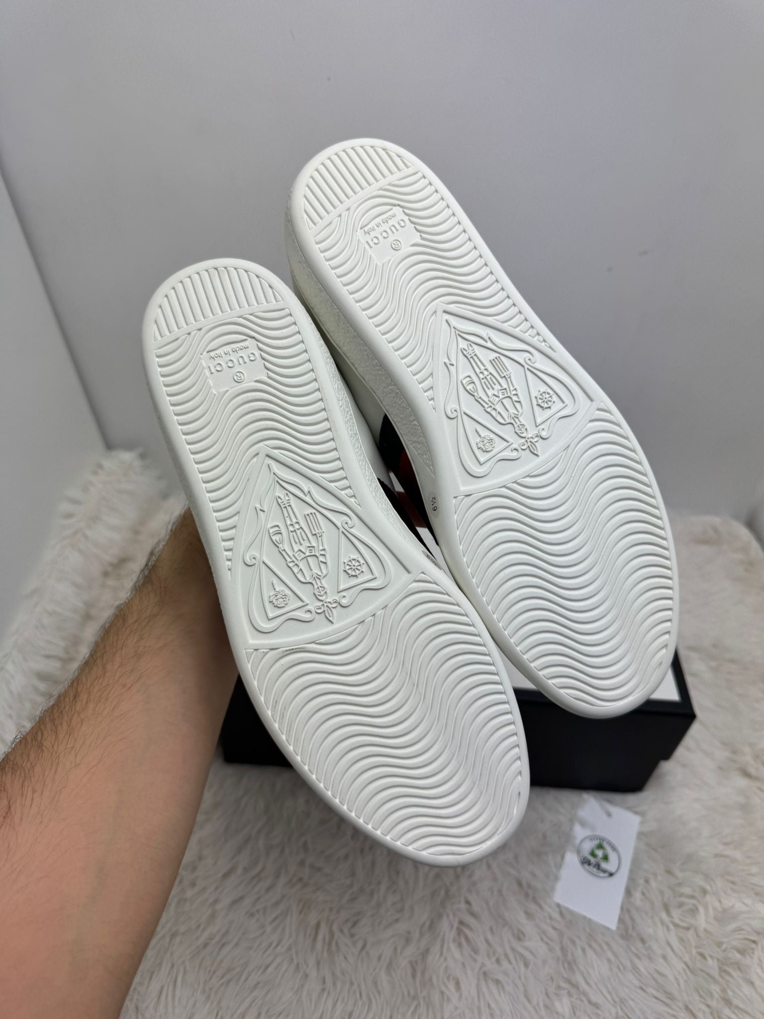 Gucci ace Size 7=41 veste 41.5 bianche verdi e rosse