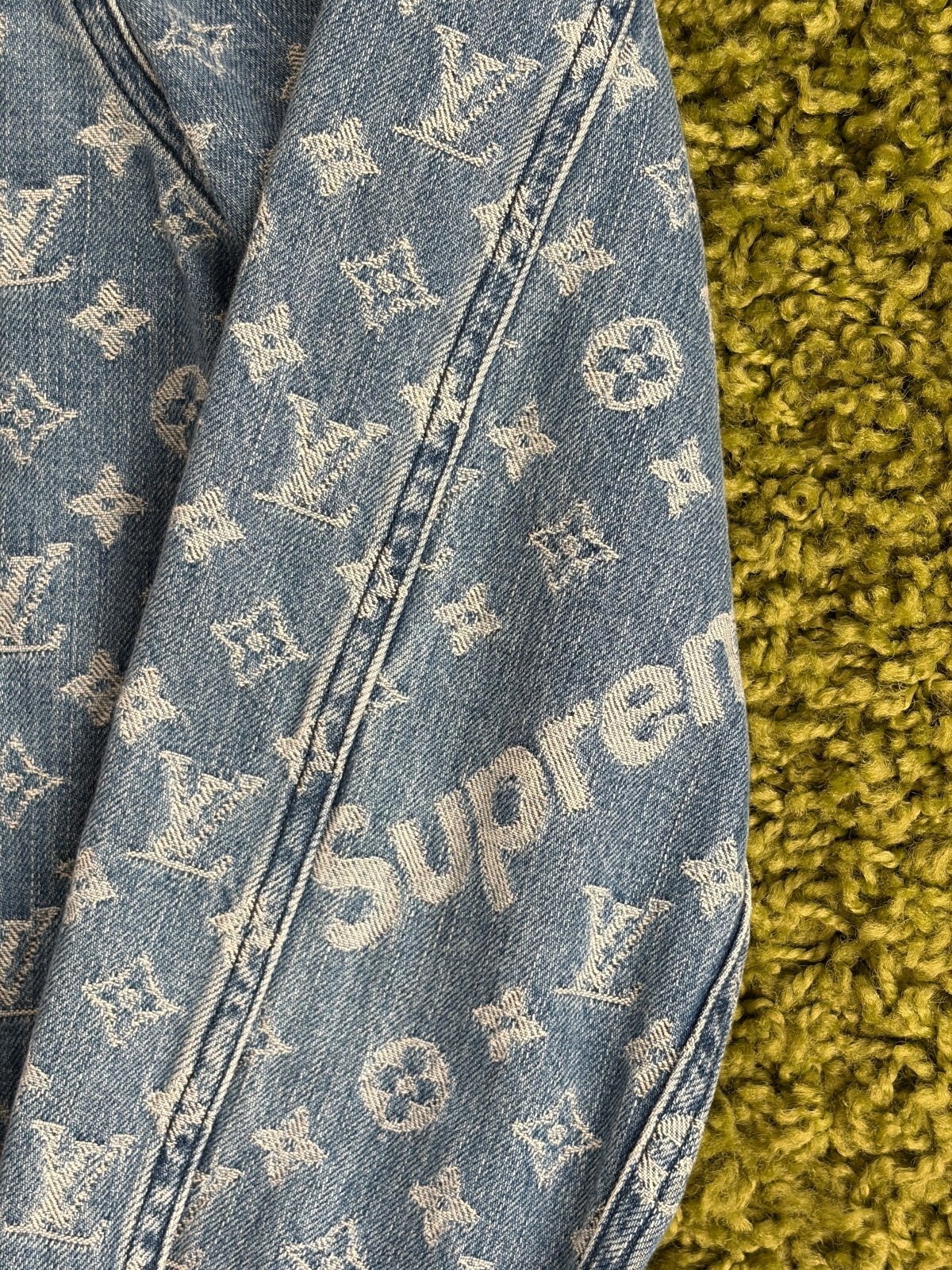 Completo Louis Vuitton X Supreme Size 50/34 blu e bianco - Second Hand Di Fiore