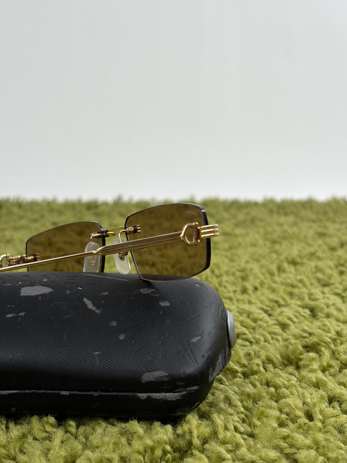Occhiali da sole Rimless Cartier CT0271S oro