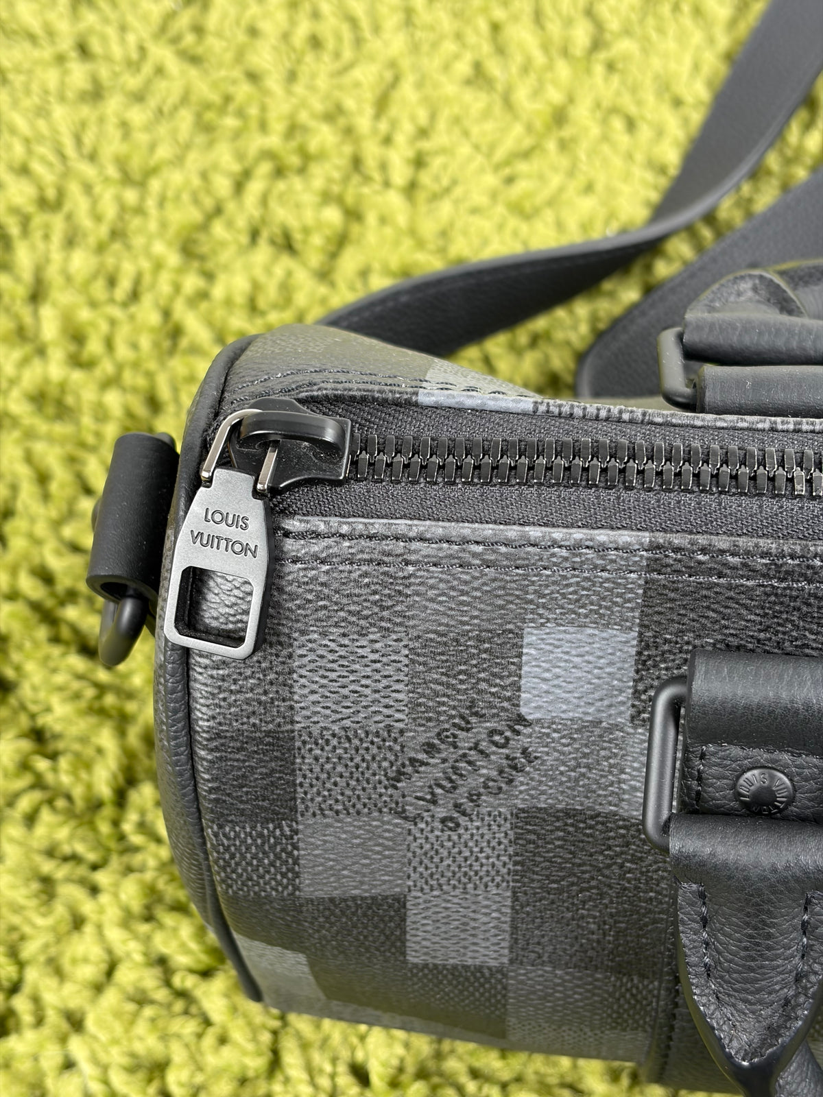 Borsa Louis Vuitton Keepall Bandoulière 25 Nera